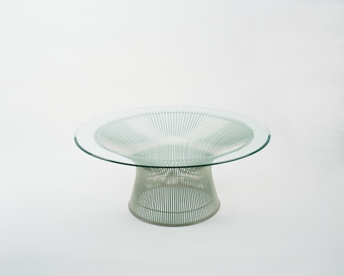 Warren Platner Coffee Table glass top and wire base