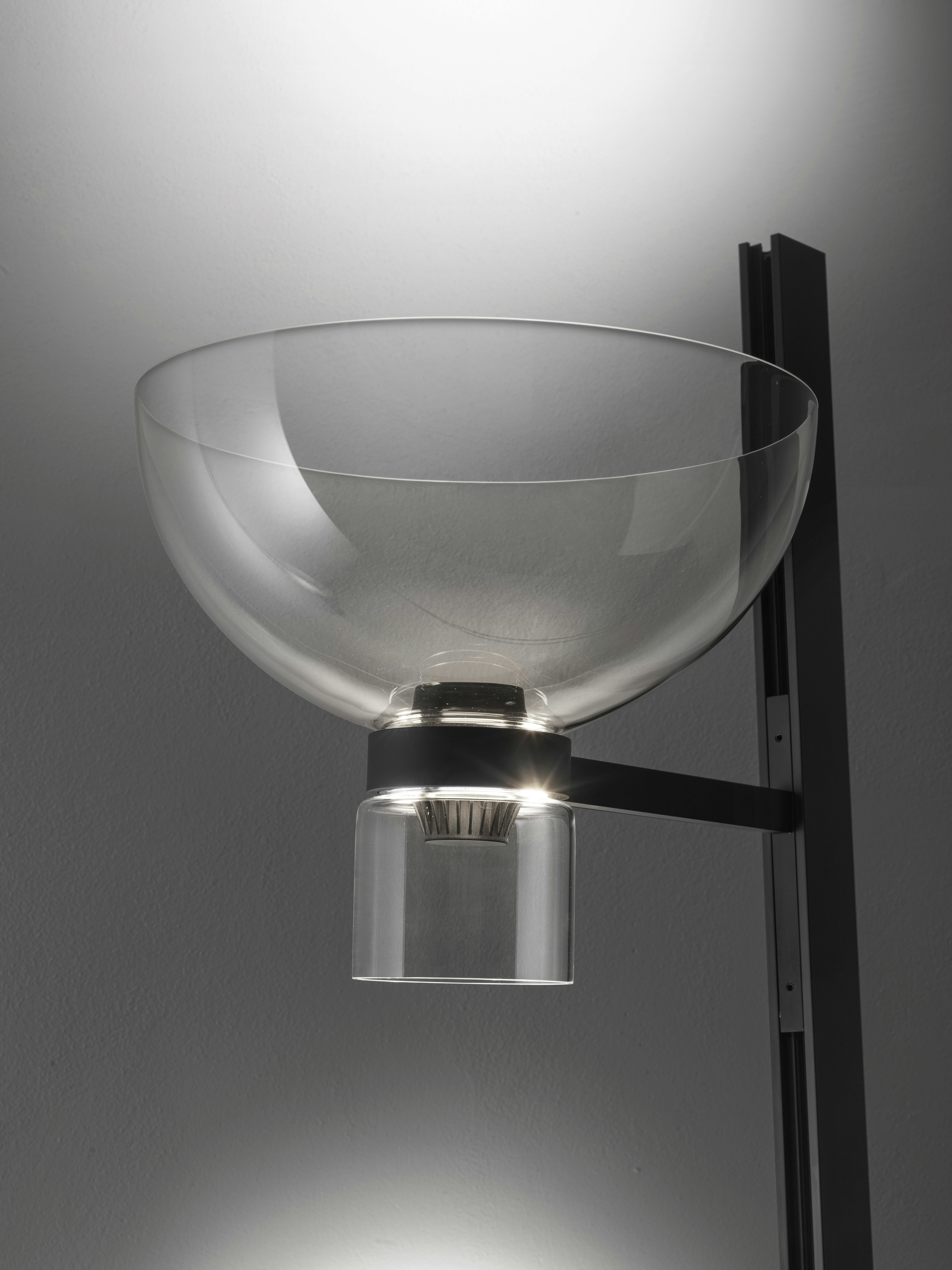 A detailed look at Nocturne Floor Lamp in F1 Bowl, Black.