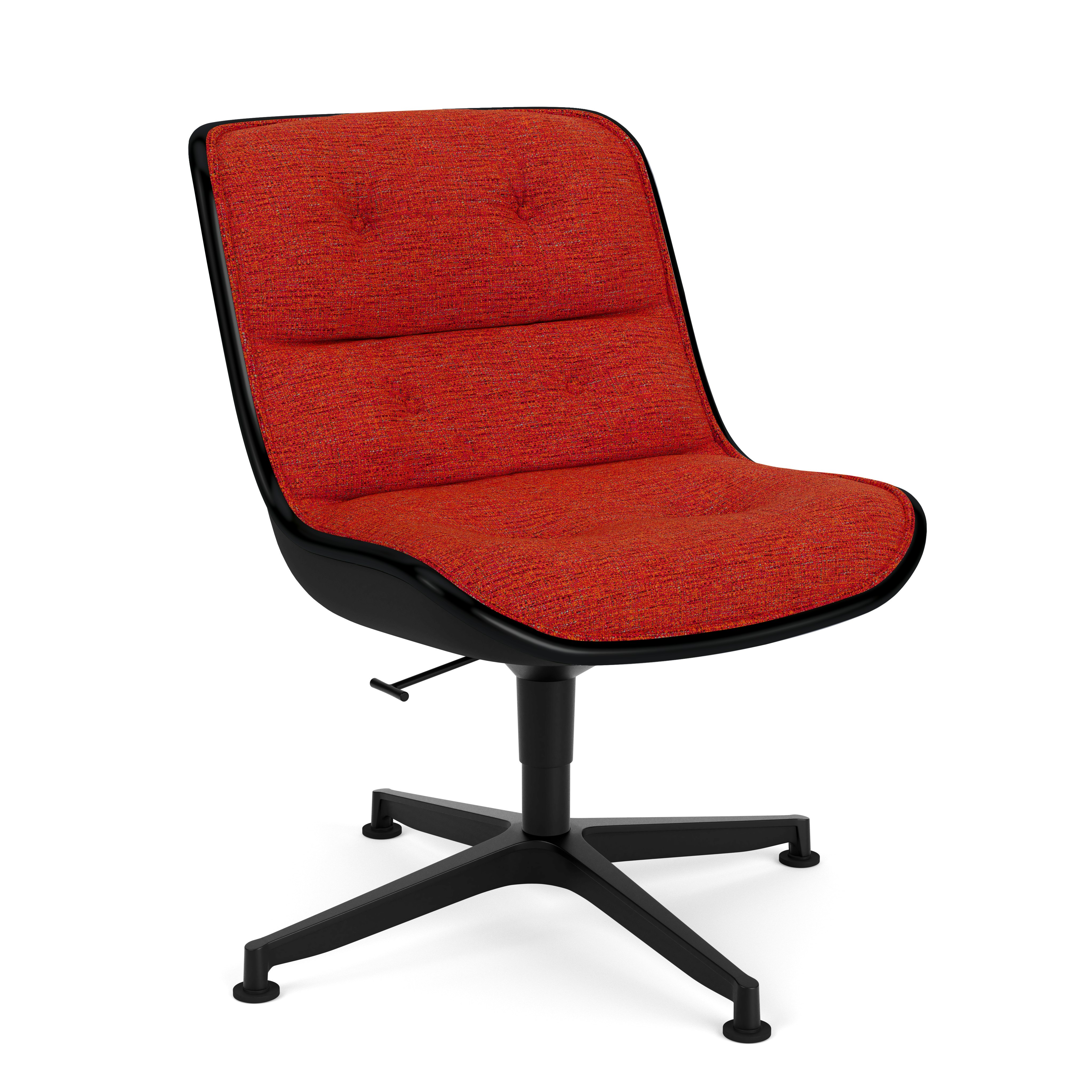 Pollock Executive Side Chair - 4 Star, Black, Diva,  Poppy