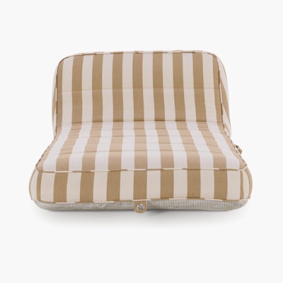 Single Lilo Pool Float - sand/white stripe Single Lilo Pool Float - sand/white stripe