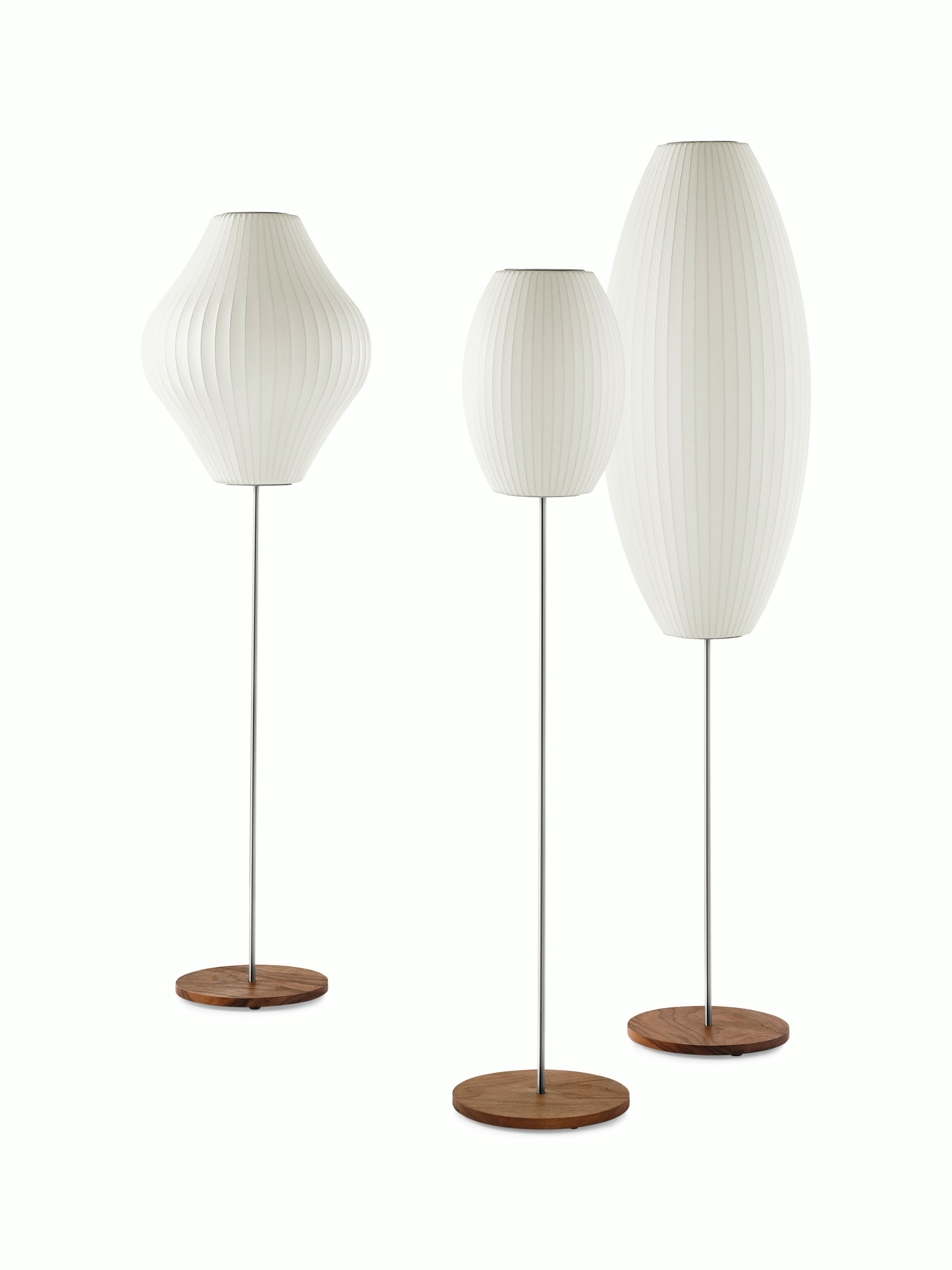 Nelson Pear Lotus Floor Lamp