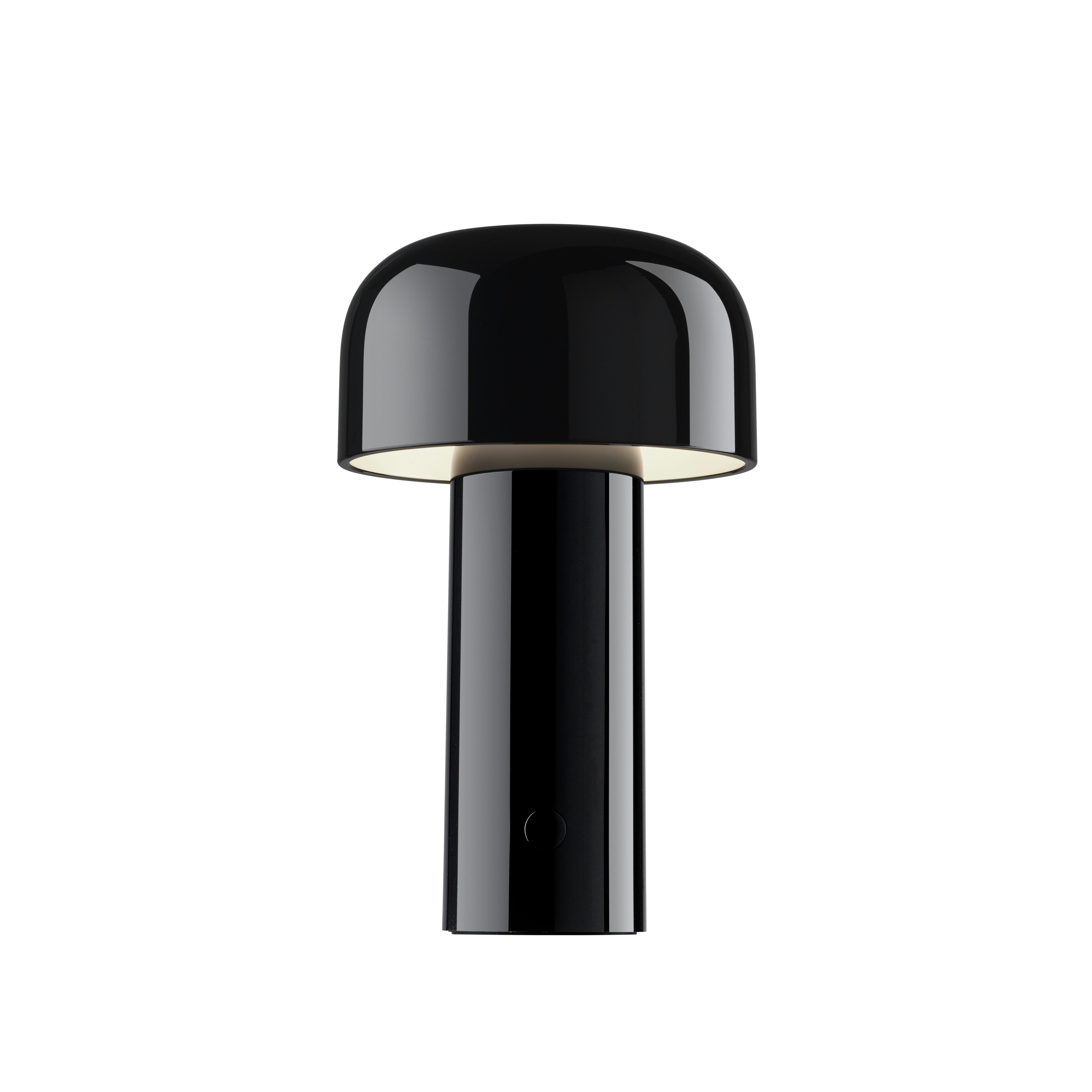 Bellhop Portable LED Table Lamp in Black dimmed