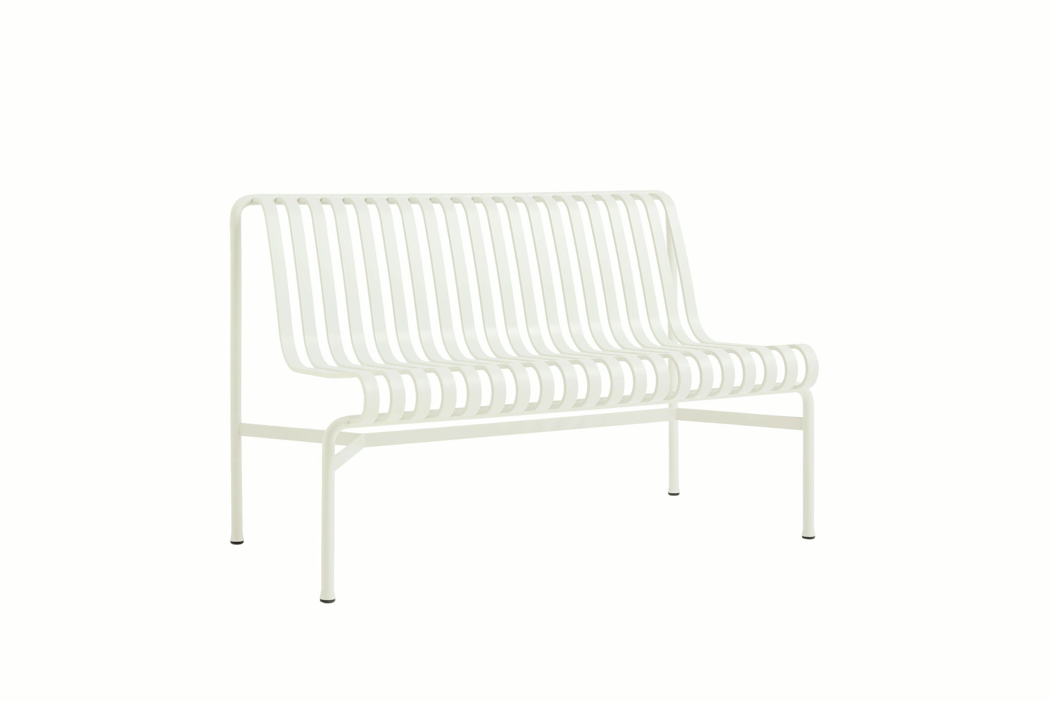 Palissade Dining Bench - Armless, White