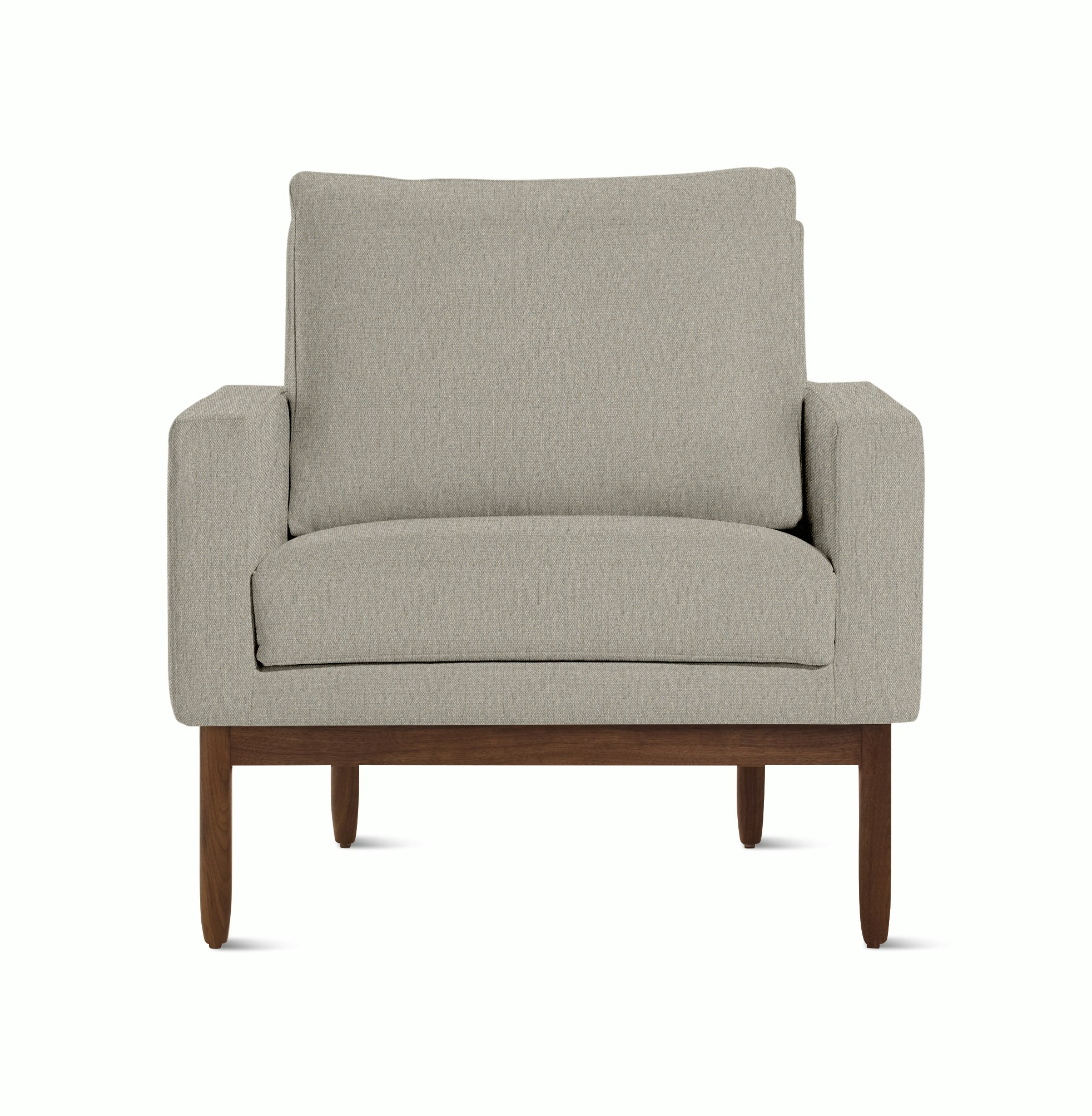 Raleigh Armchair - Walnut,  Album Linen,  Wisp