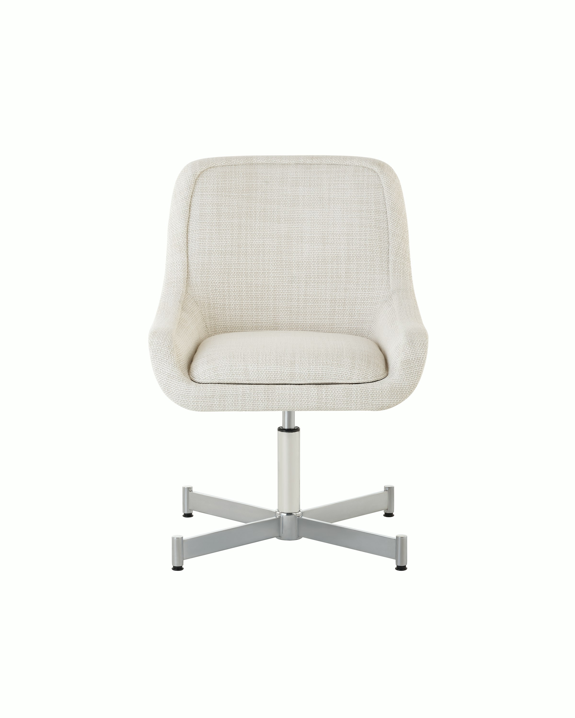 Bumper Side Chair with low arms in a four star base.
