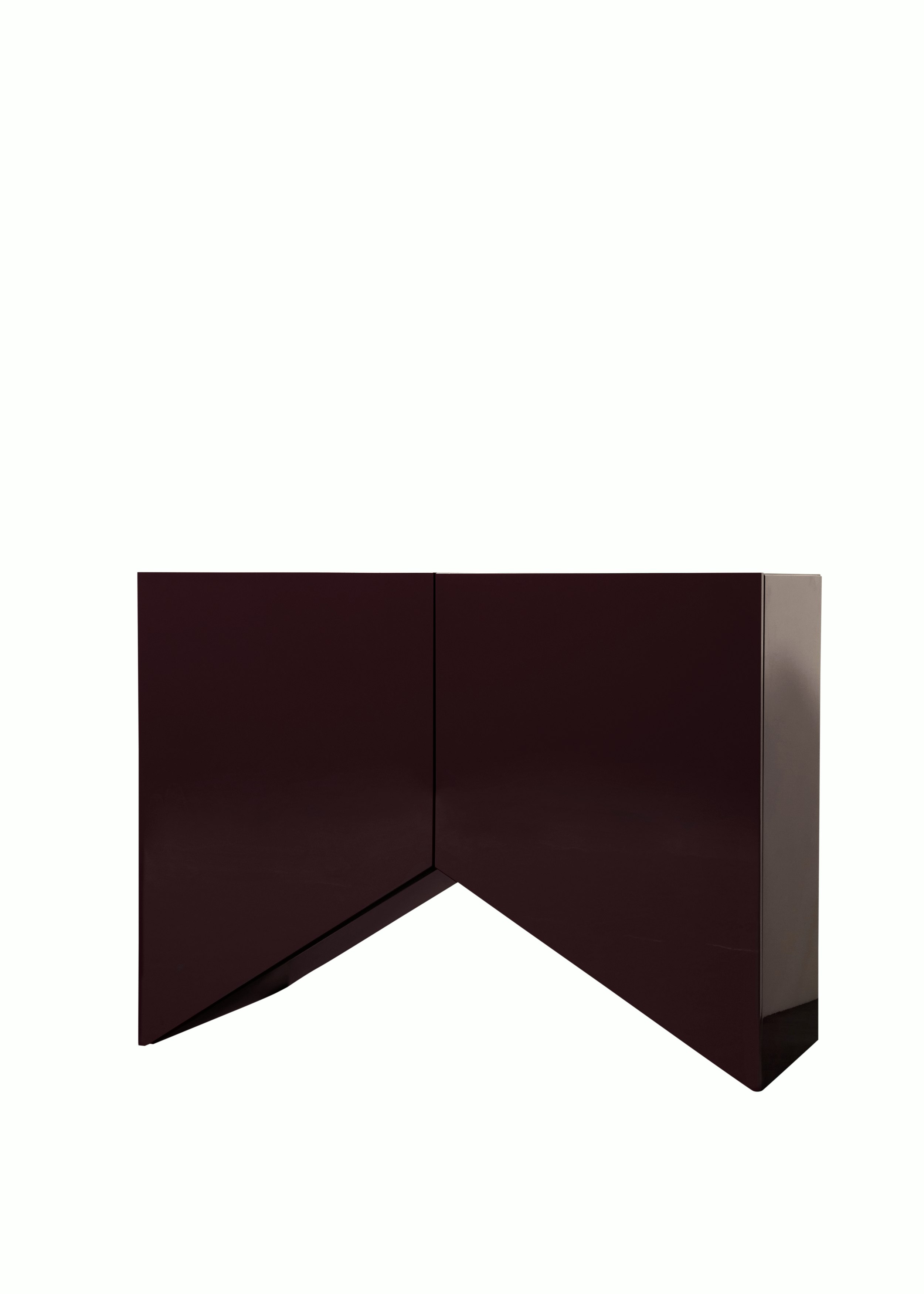 Bridges Cabinet - Triangle, Aubergine