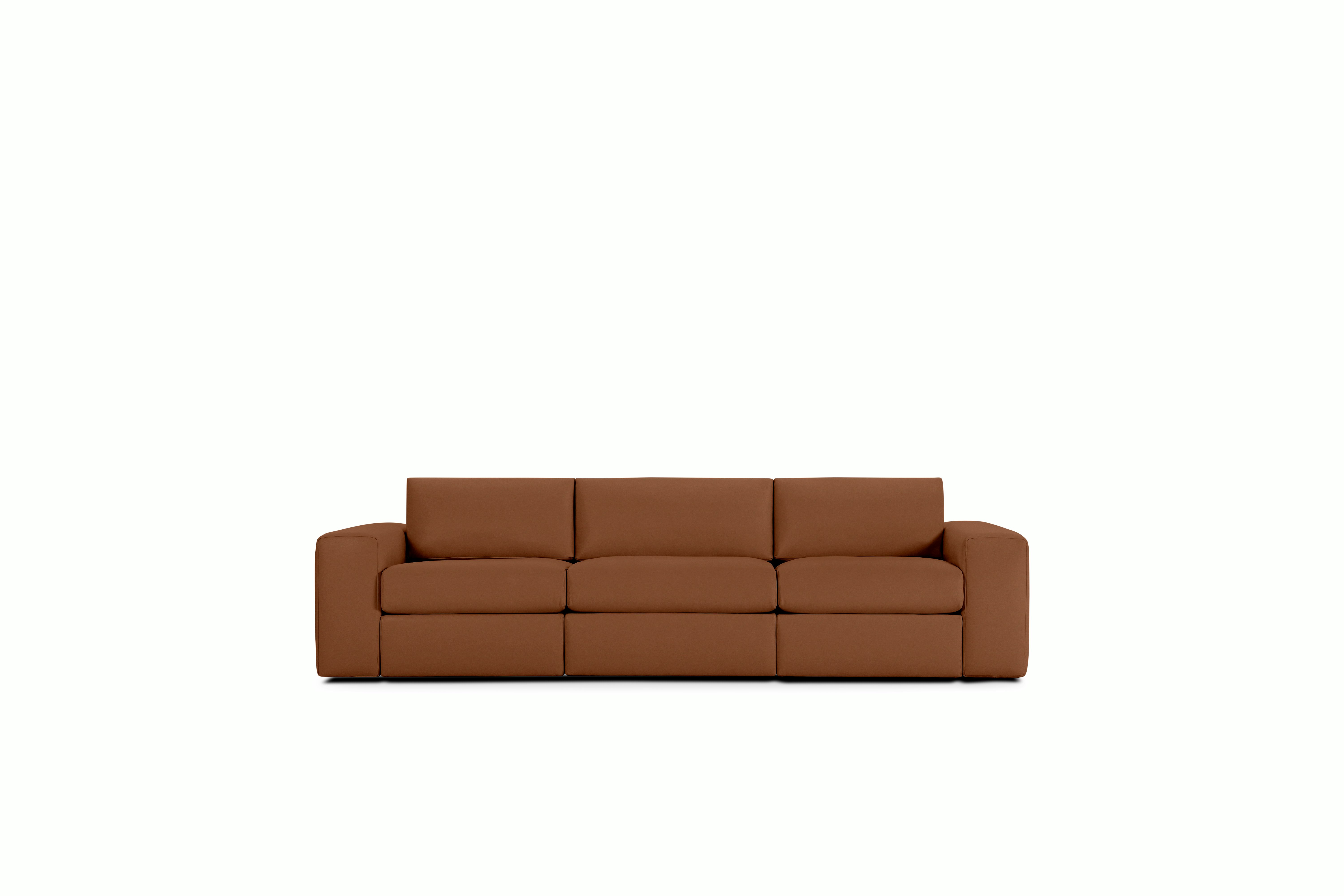 Irvin Sofa - Three-Seater,  Prone Leather,  Ledge