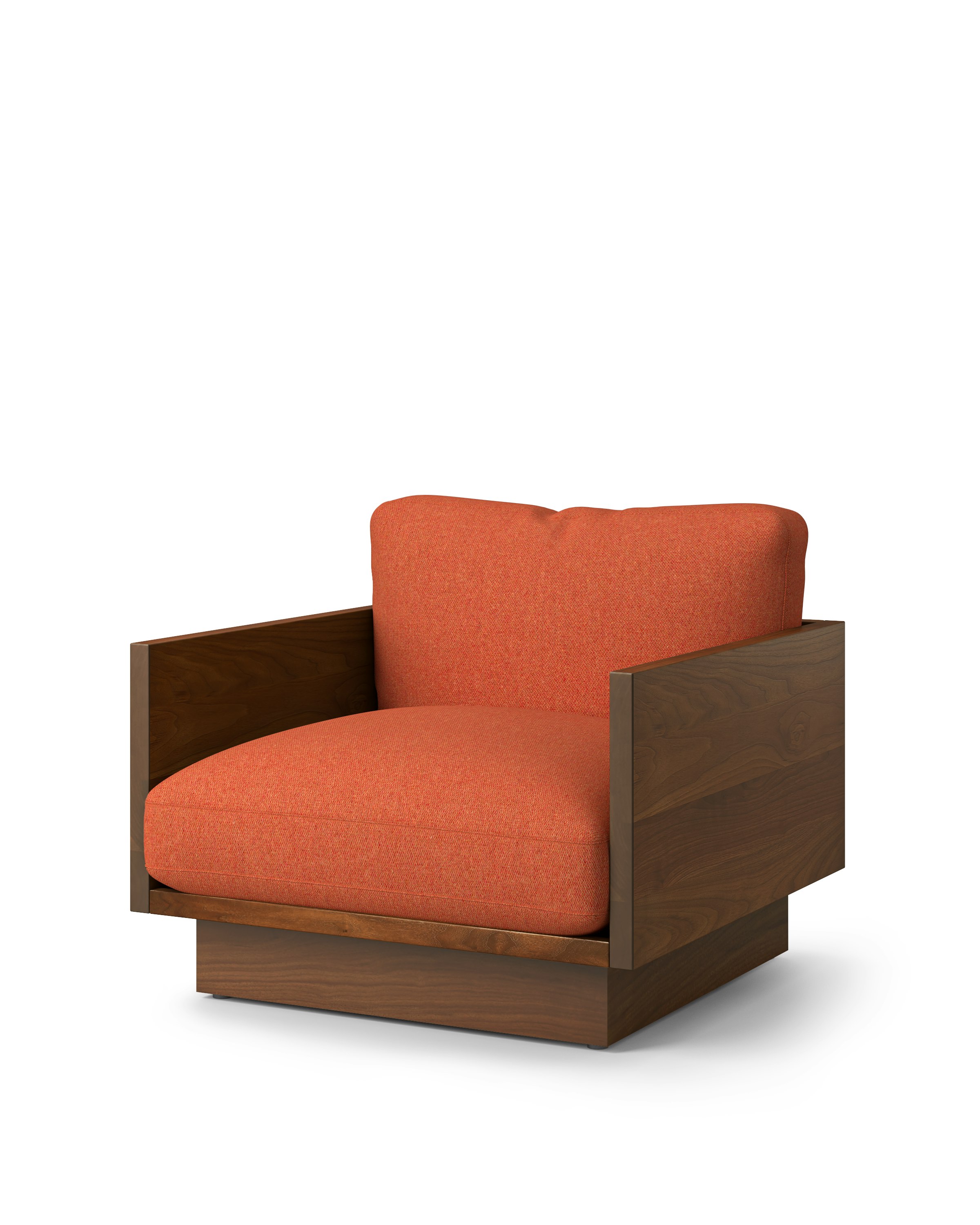 Pawson Drift Lounge Chair - Luce, Swelter, Tudor Walnut