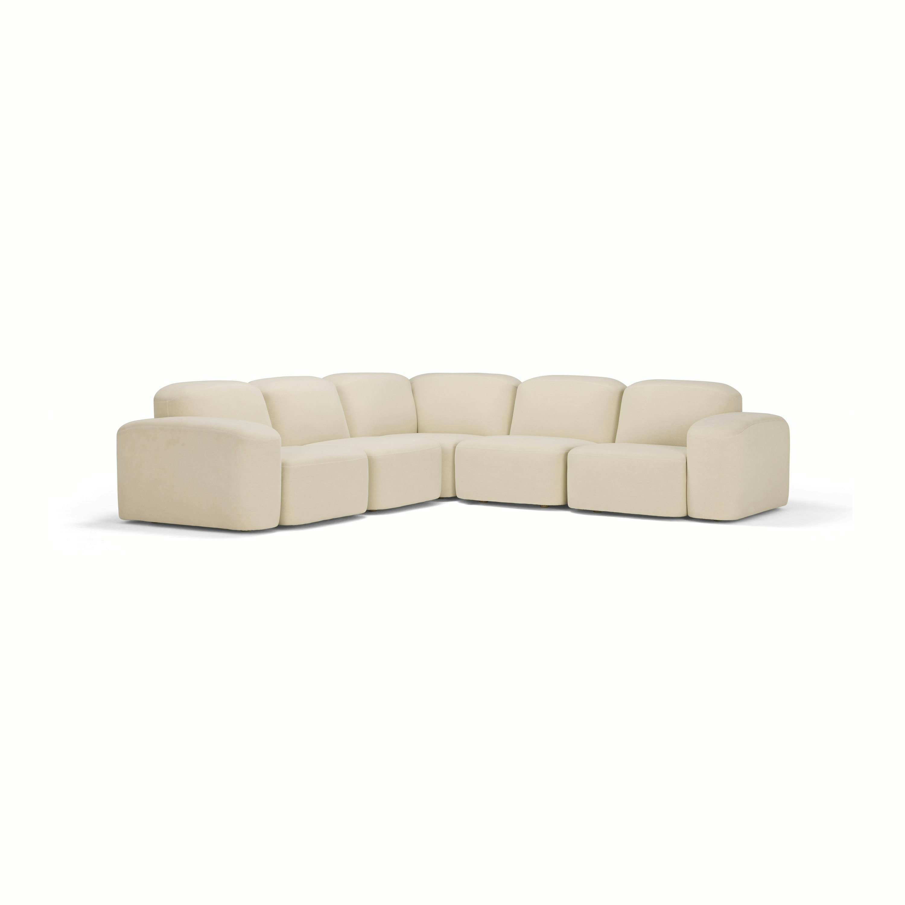 Muse Five Seat Corner Sectional - Cabarita, Natural