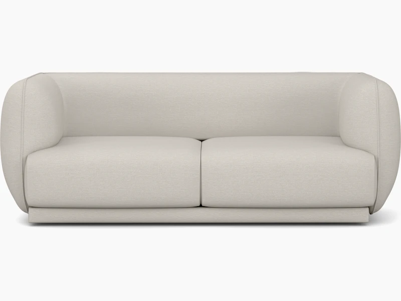 A Meris Sofa in Clavicle viewed from the front.