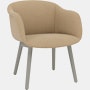 Fiber Soft Armchair - Wood, Grey, Ecriture, 240