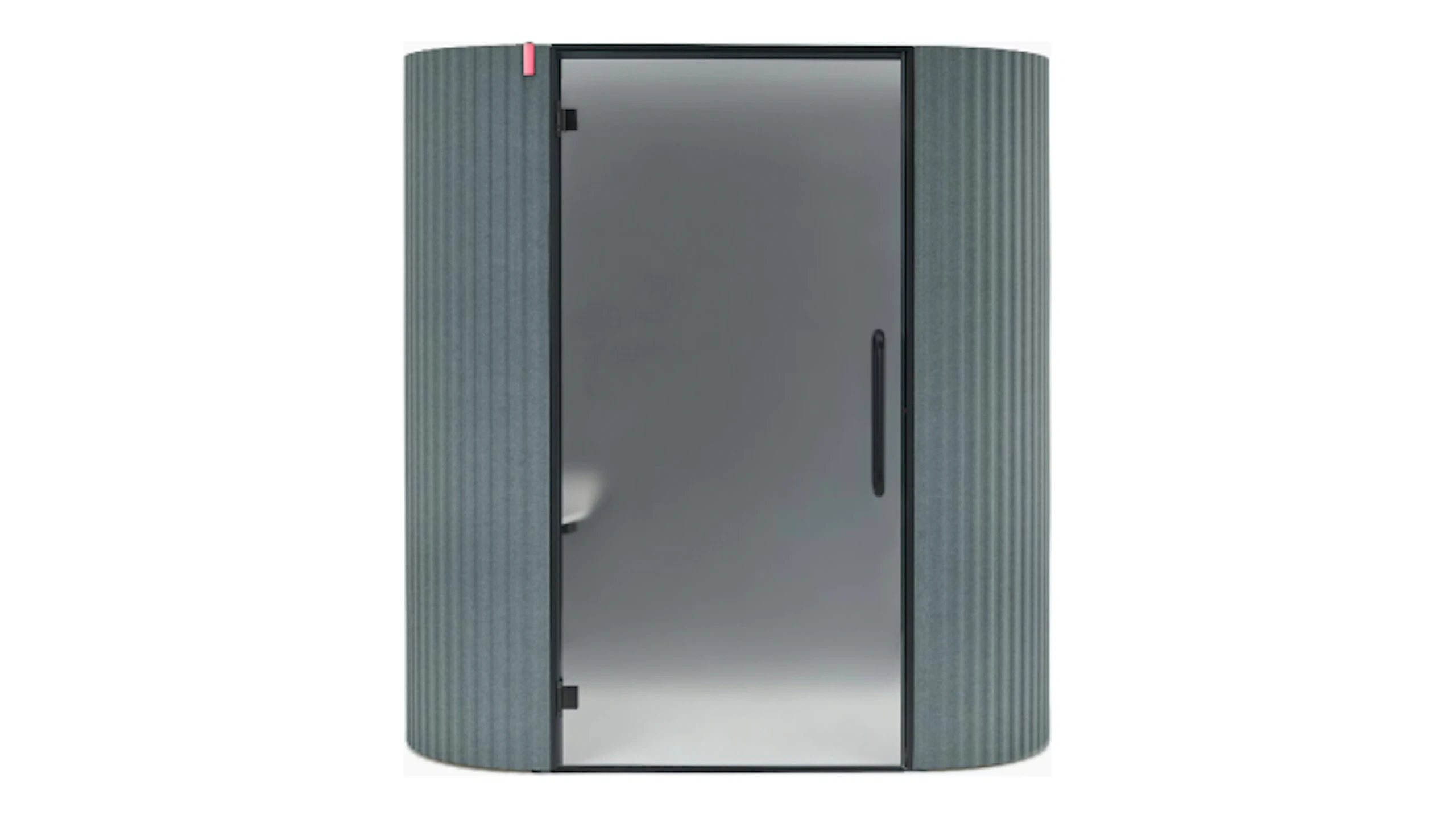 Blue-grey Bay Work Pod by Herman Miller.