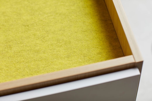 anchor tray top liner PET felt mobile pedestal accessory personal storage organization goldmound yellow