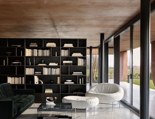 Perron Bun Chair and Ottoman with D Perron Bun Chair D