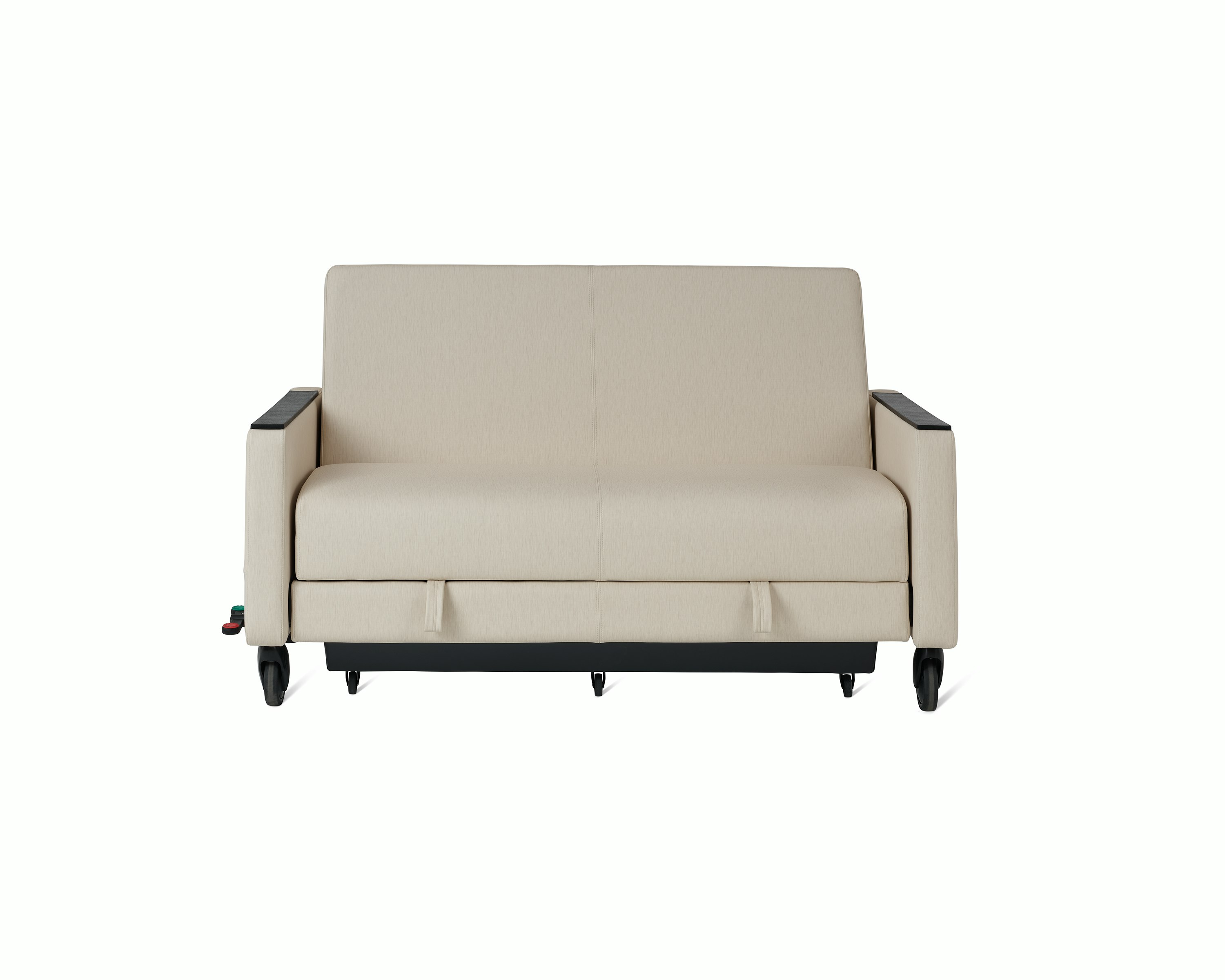 Gemma Sleep Settee viewed from the front in seated position.