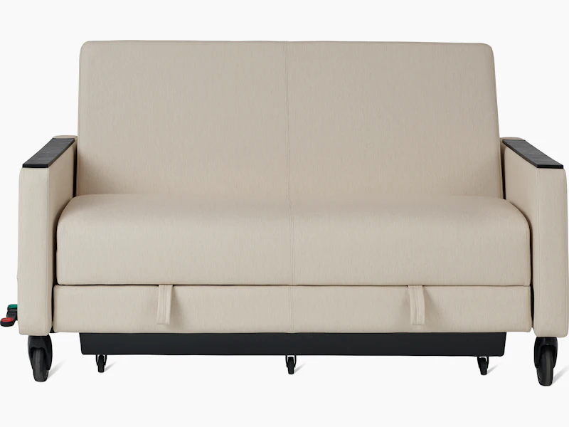 Gemma Sleep Settee viewed from the front in seated position.