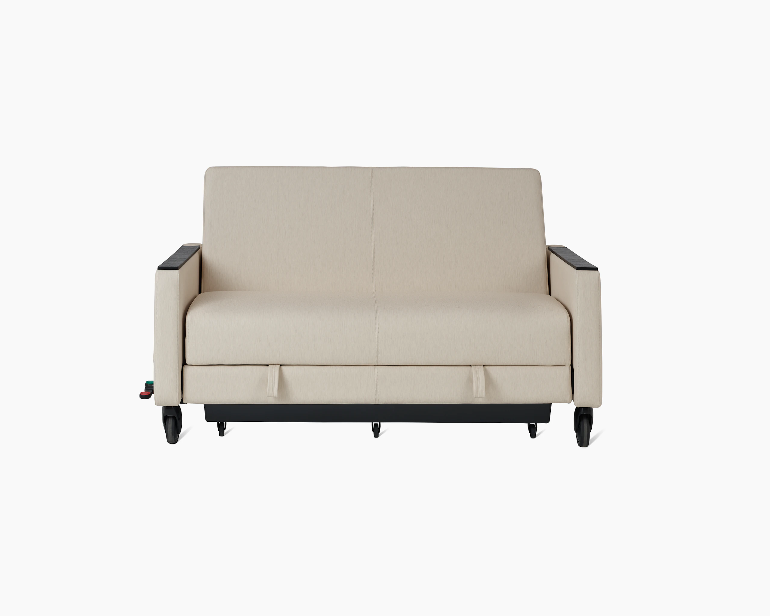 Gemma Sleep Settee viewed from the front in seated position.