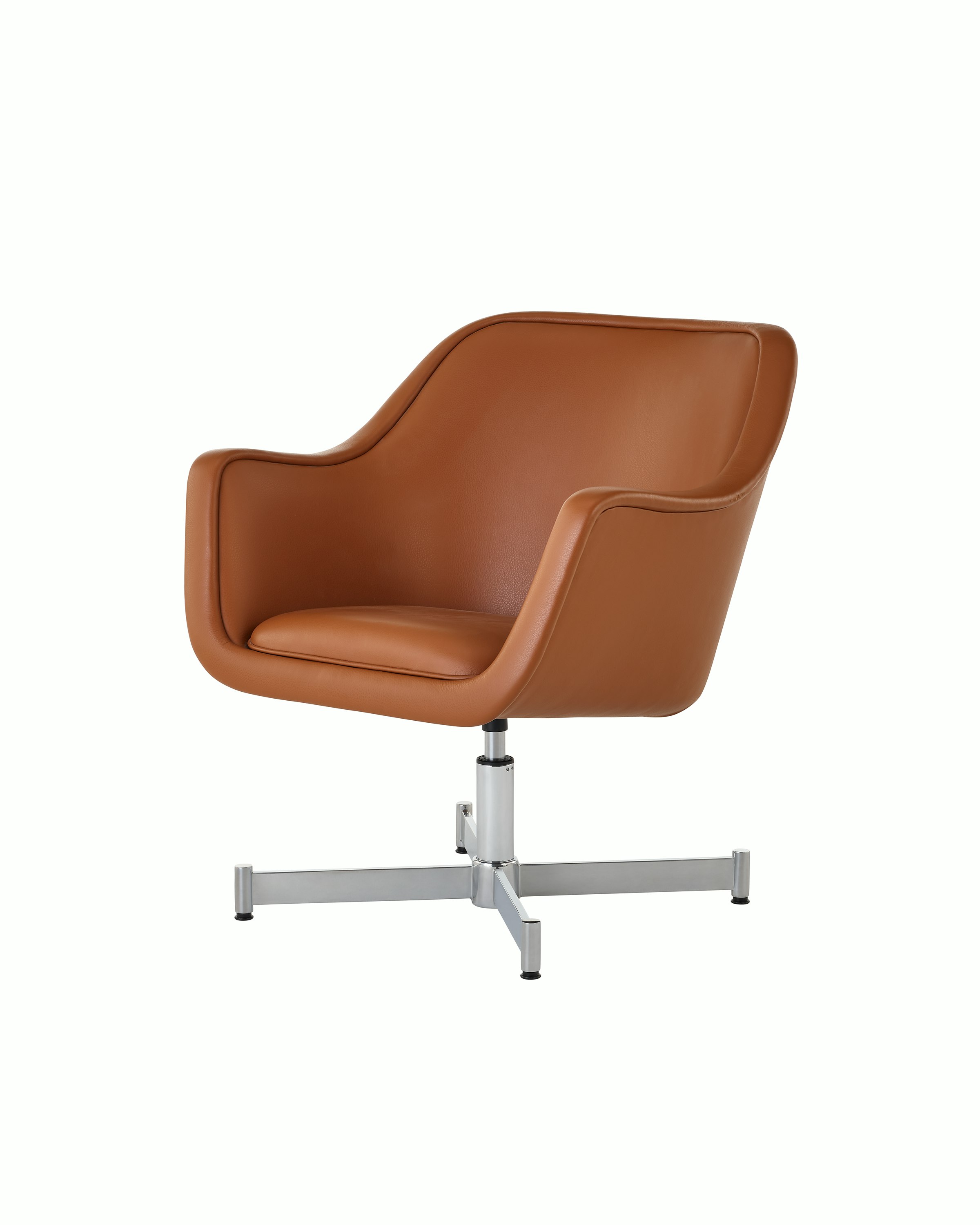 Bumper Lounge Chair with standard arms and four star base.