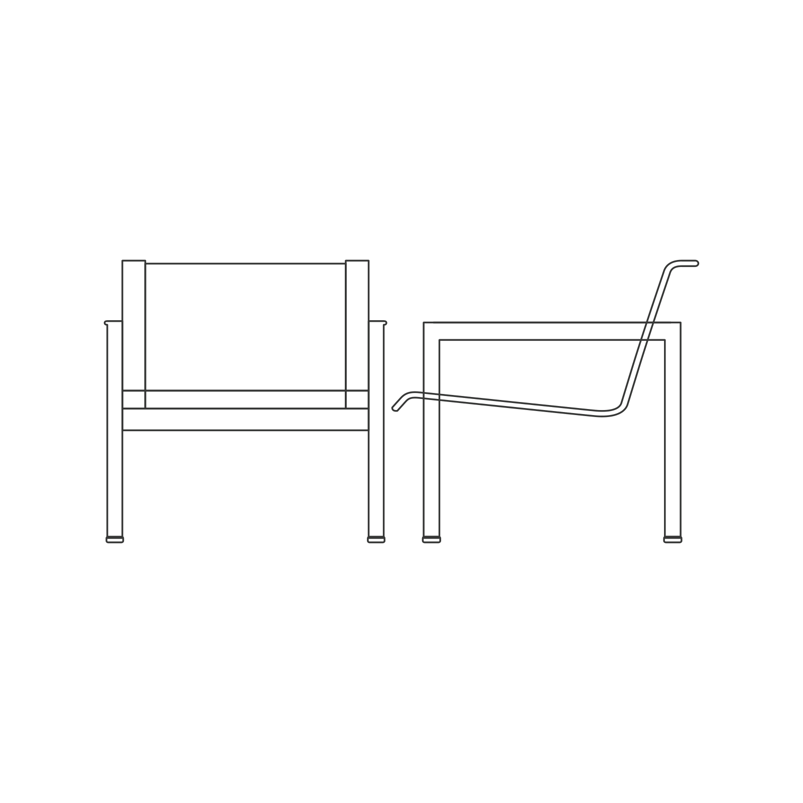 1966 Collection Lounge Chair With Arms