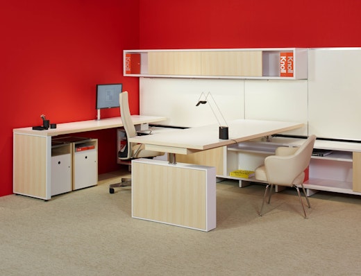 Reff Profiles progressive private office Remix High Back Chair Saarinen Executive Armchair Sparrow adjustable height desk table FilzFelt pin board KnollExtra Smokador NeoCon 2015 showroom ergonomic