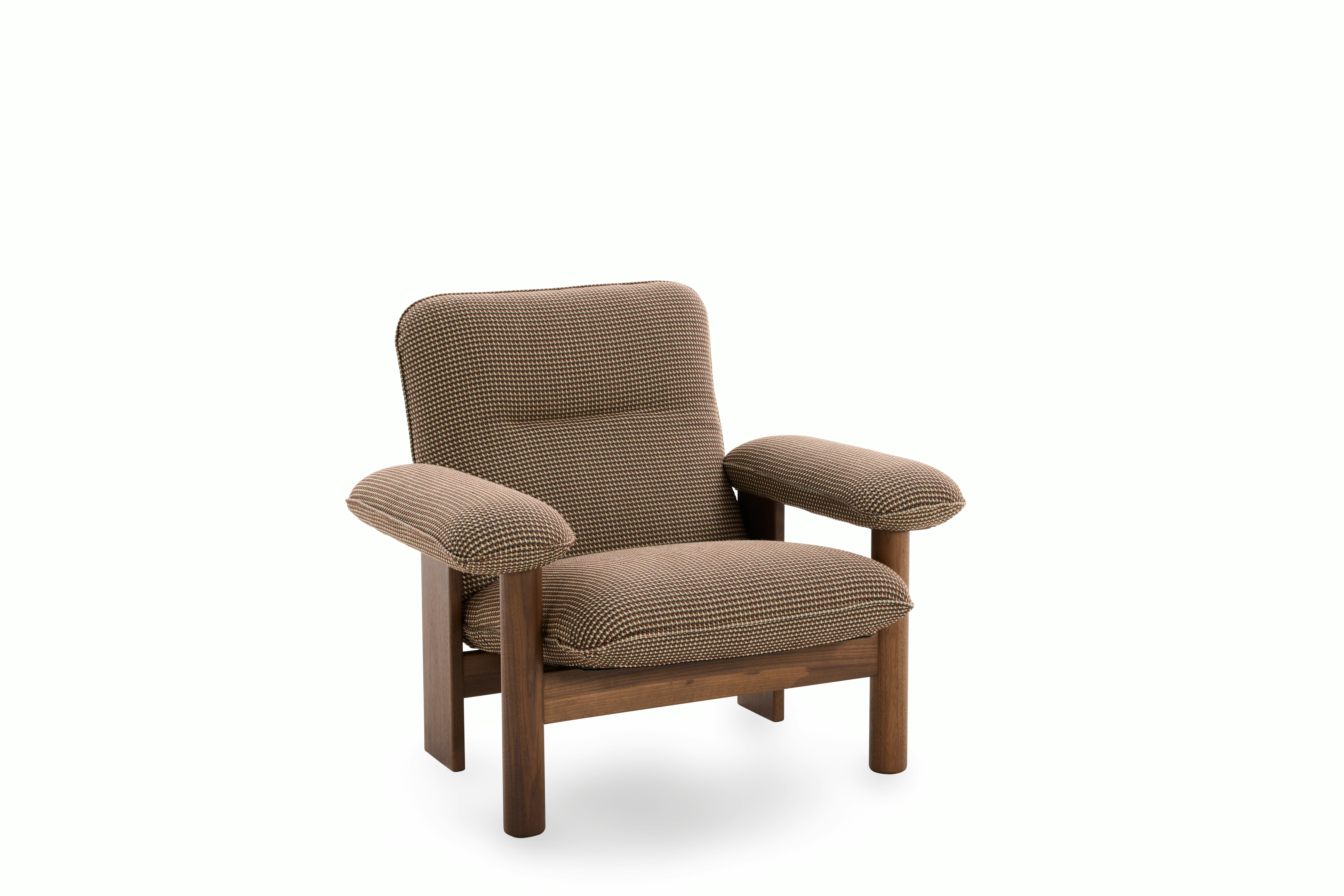 Brasilia Lounge Chair - High Back, Oxbow, Tilage, Walnut