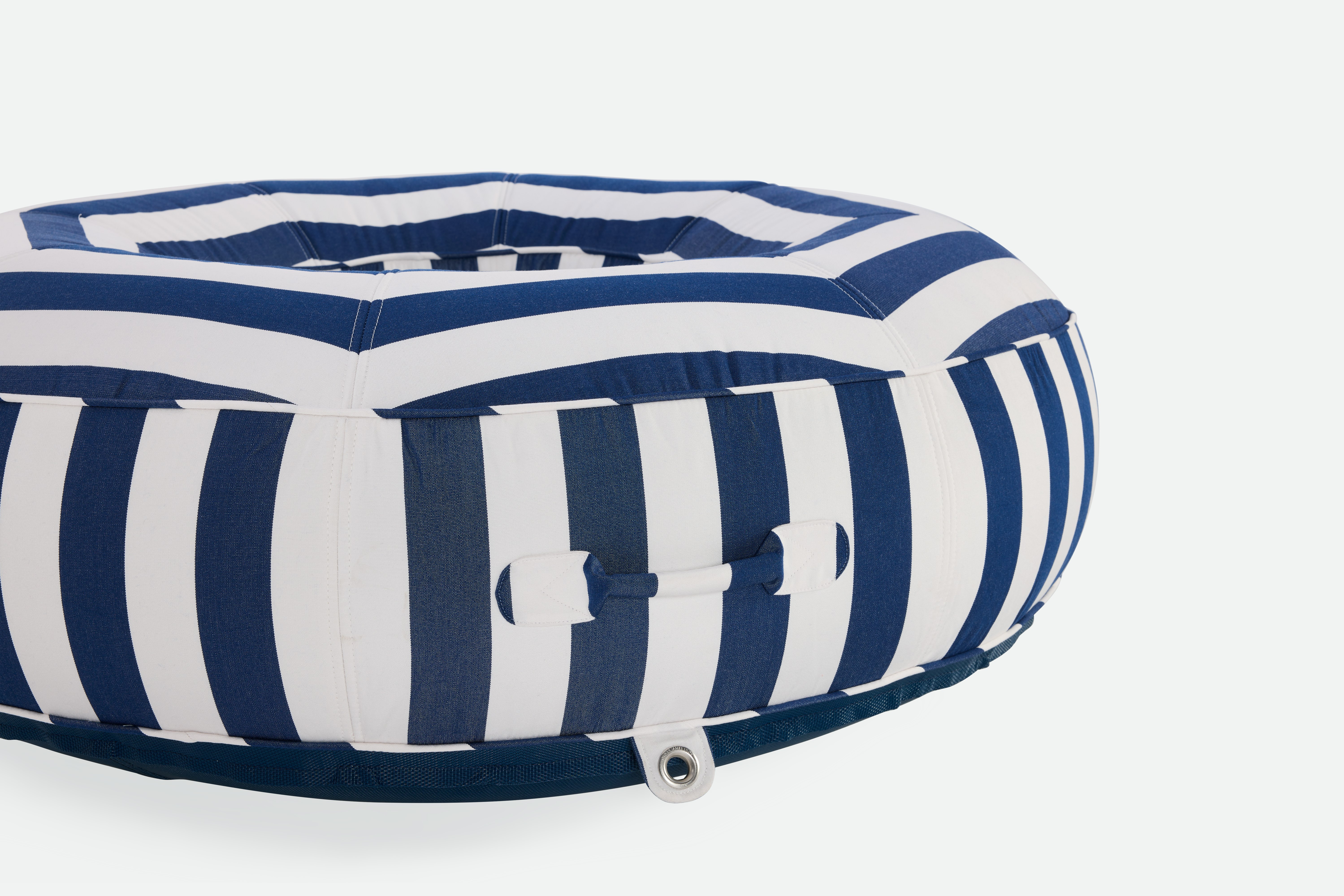 Ring Lilo Pool Float - blue/white stripe