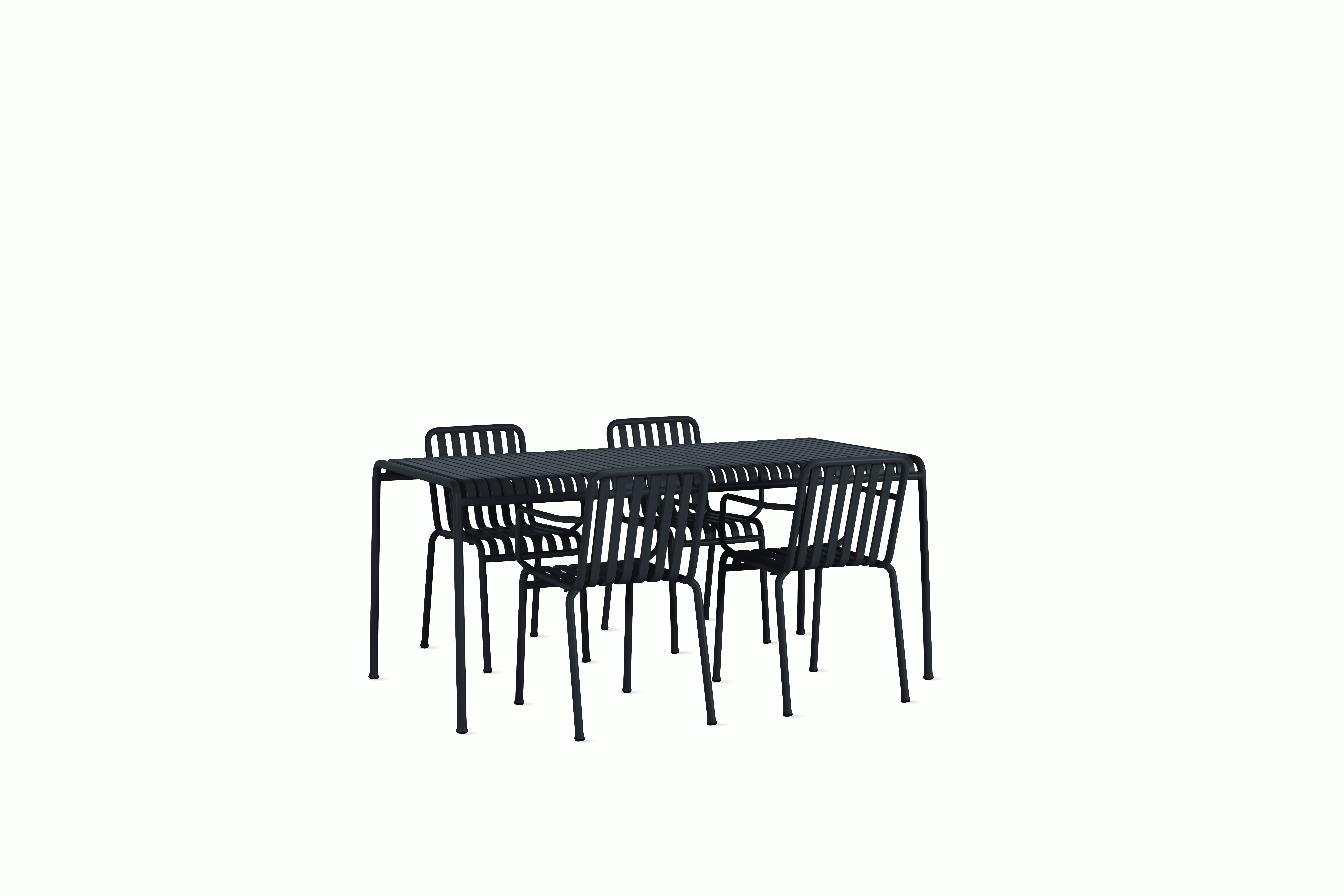 Palissade Dining Set, 4 Armchairs