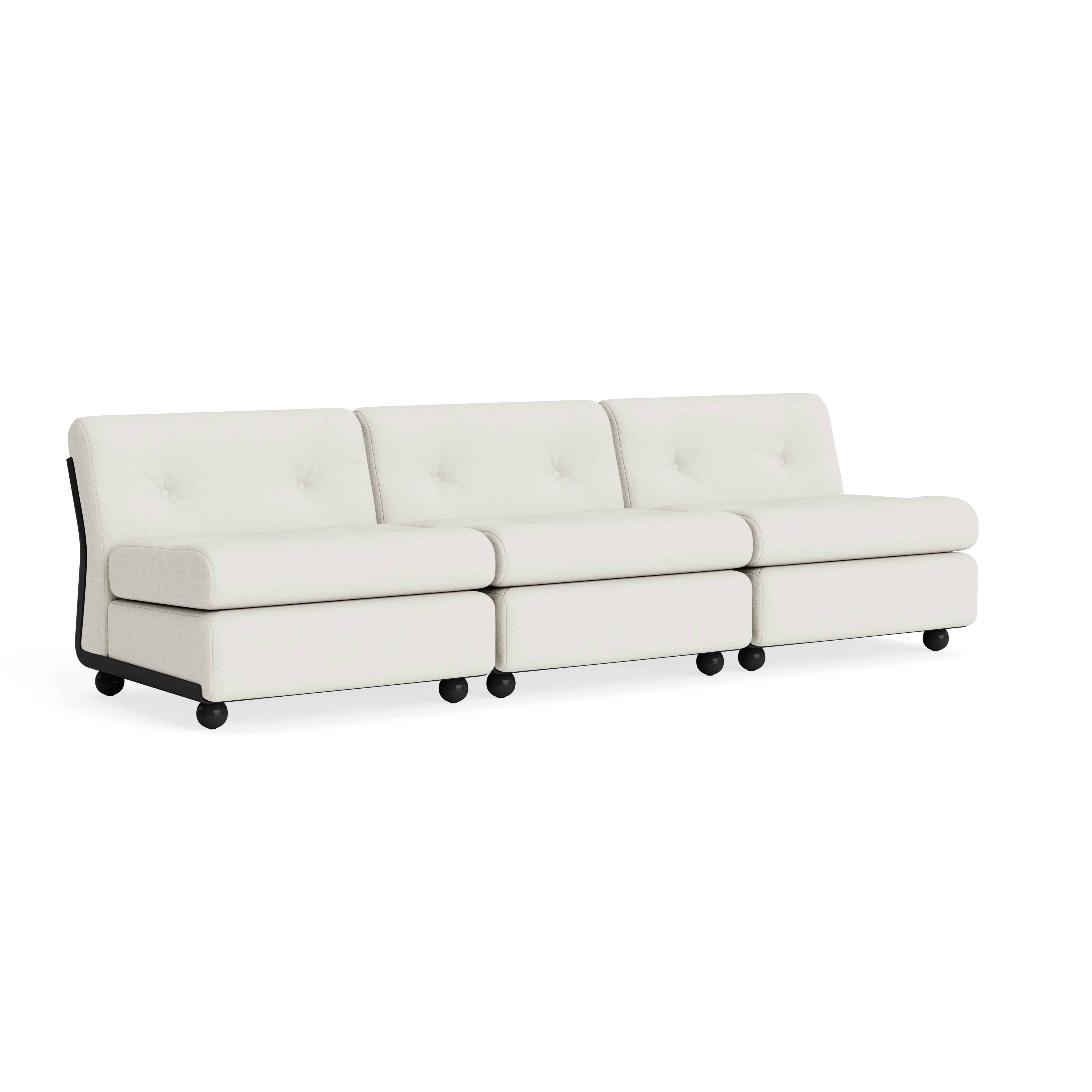 Amanta Sofa - Three Seater, Metaphor, Moonflower, Anthracite