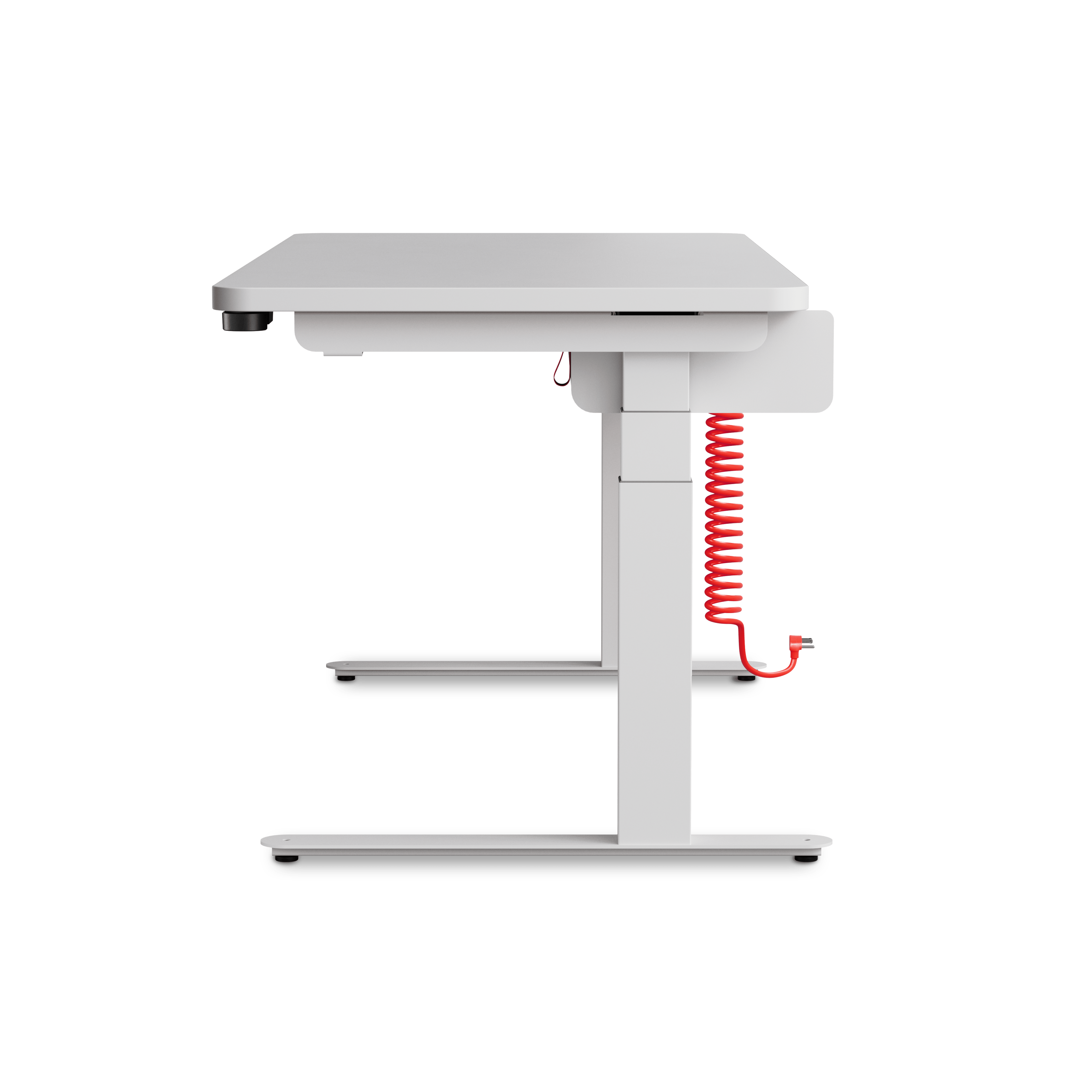 Coyl Gaming Desk - White,  Studio White,  Cable Manager