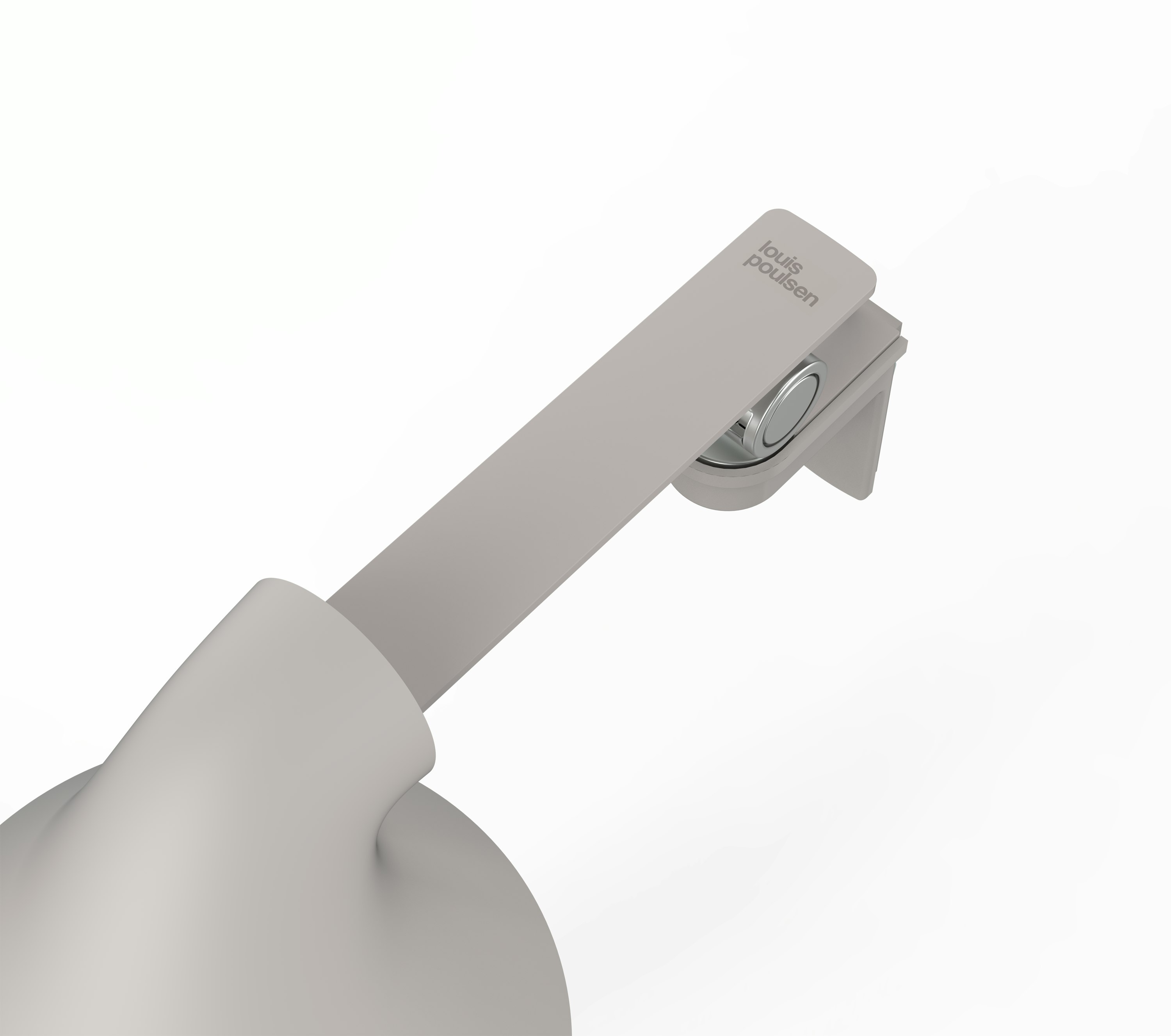 NJP Wall - Short Arm, wall box not included, Light Grey, LED 3000K