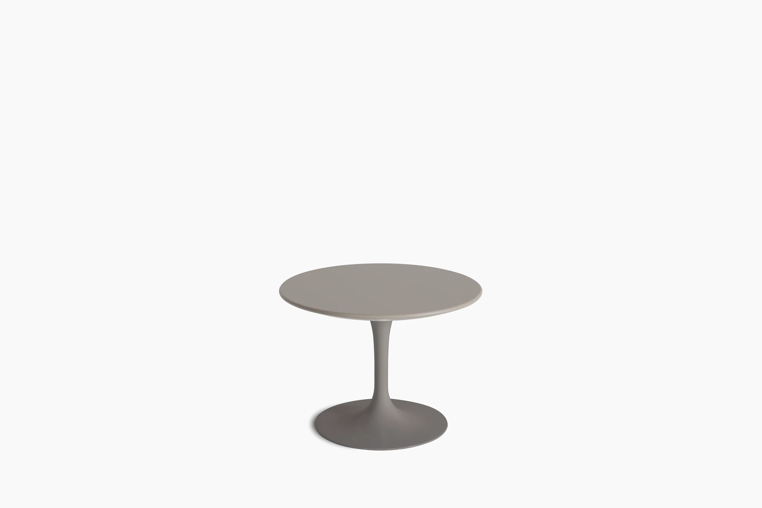 Saarinen Side Table - 20 Inch, Round, Low, Modern Clay Laminate, Grey Base