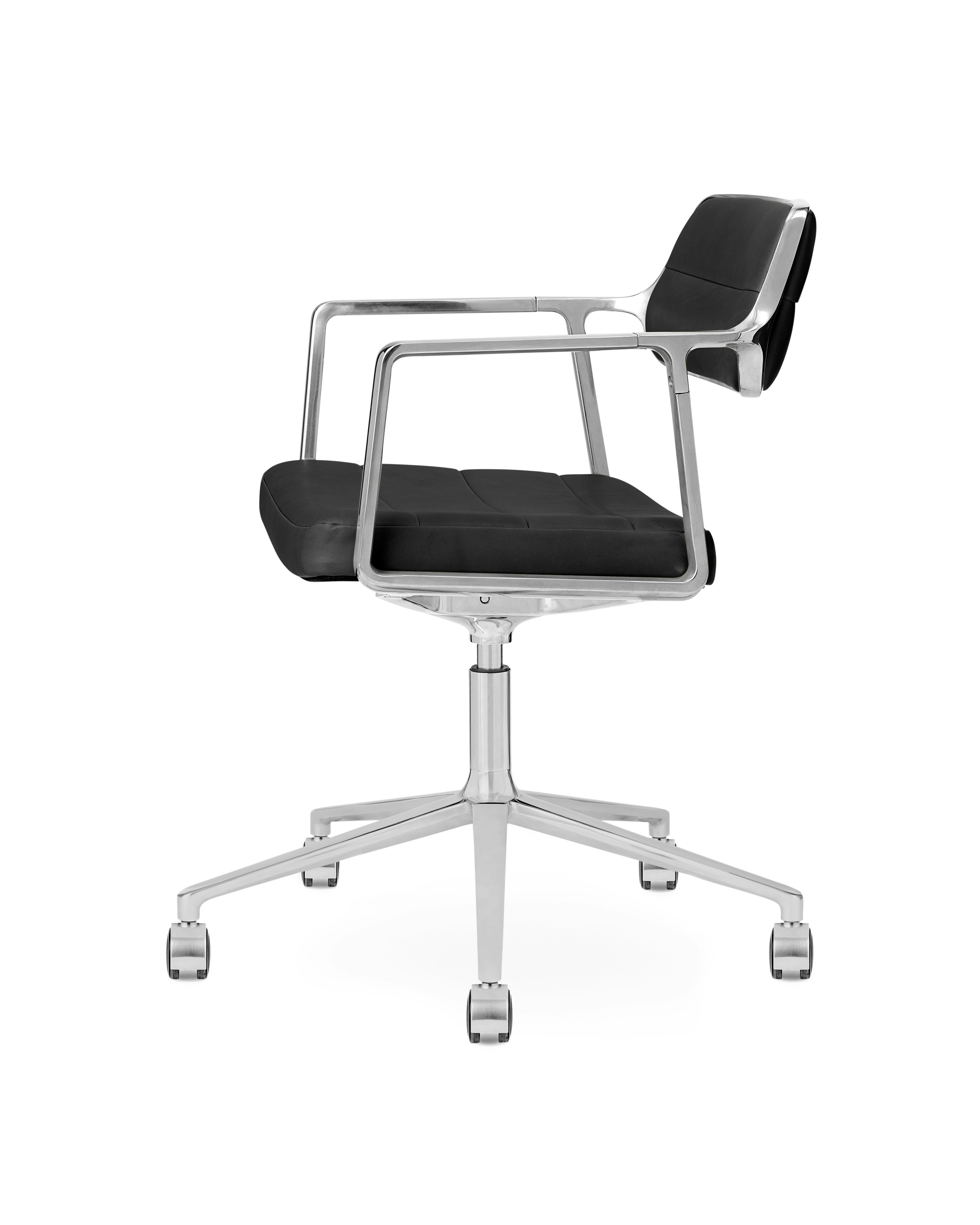 A Vipp453+ Swivel Chair Viewed from an angle.