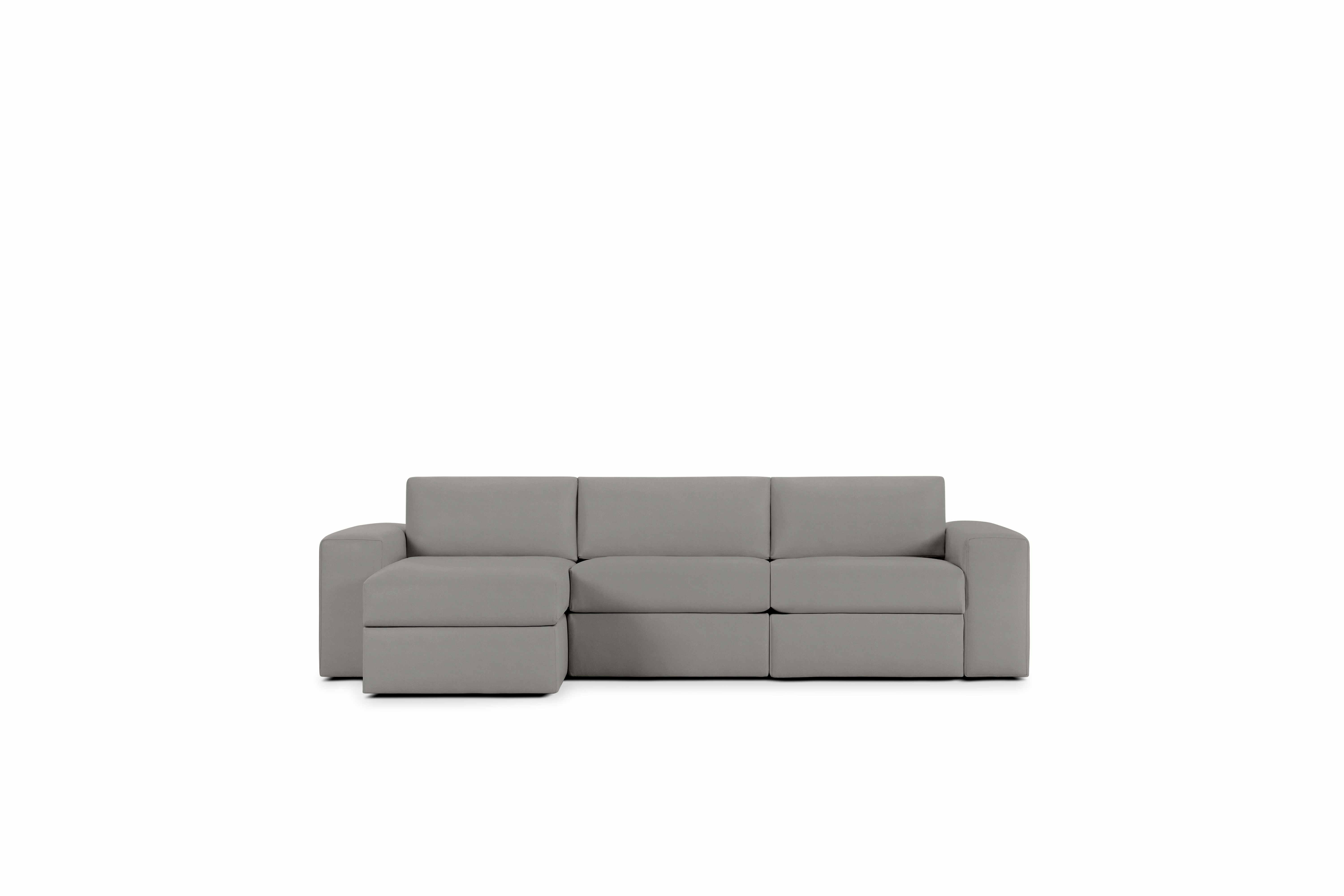 Irvin Sectional Chaise - Left,  Prone Leather,  Script