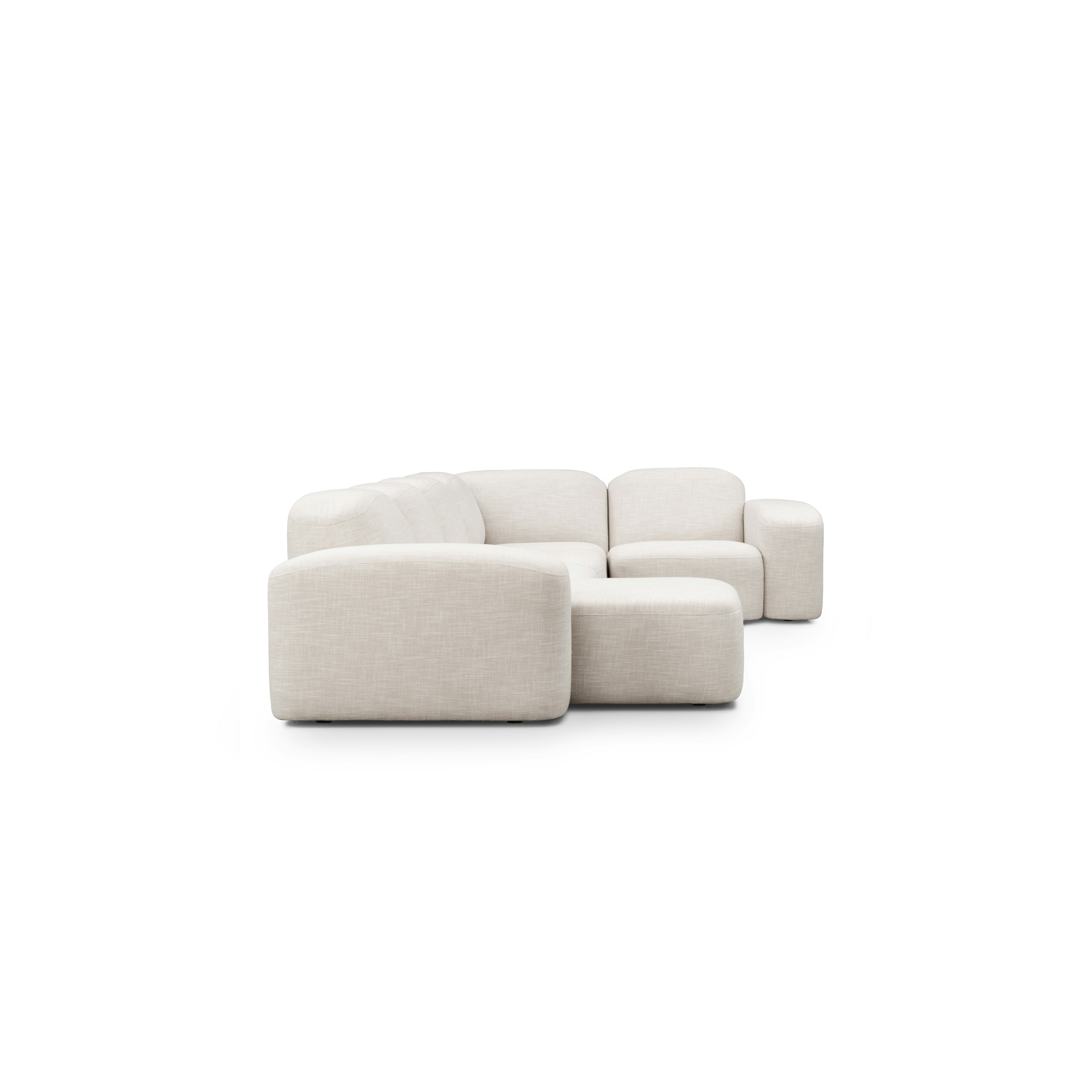 Muse Corner Sectional Chaise - Five Seat, Byron, Oyster, LAF