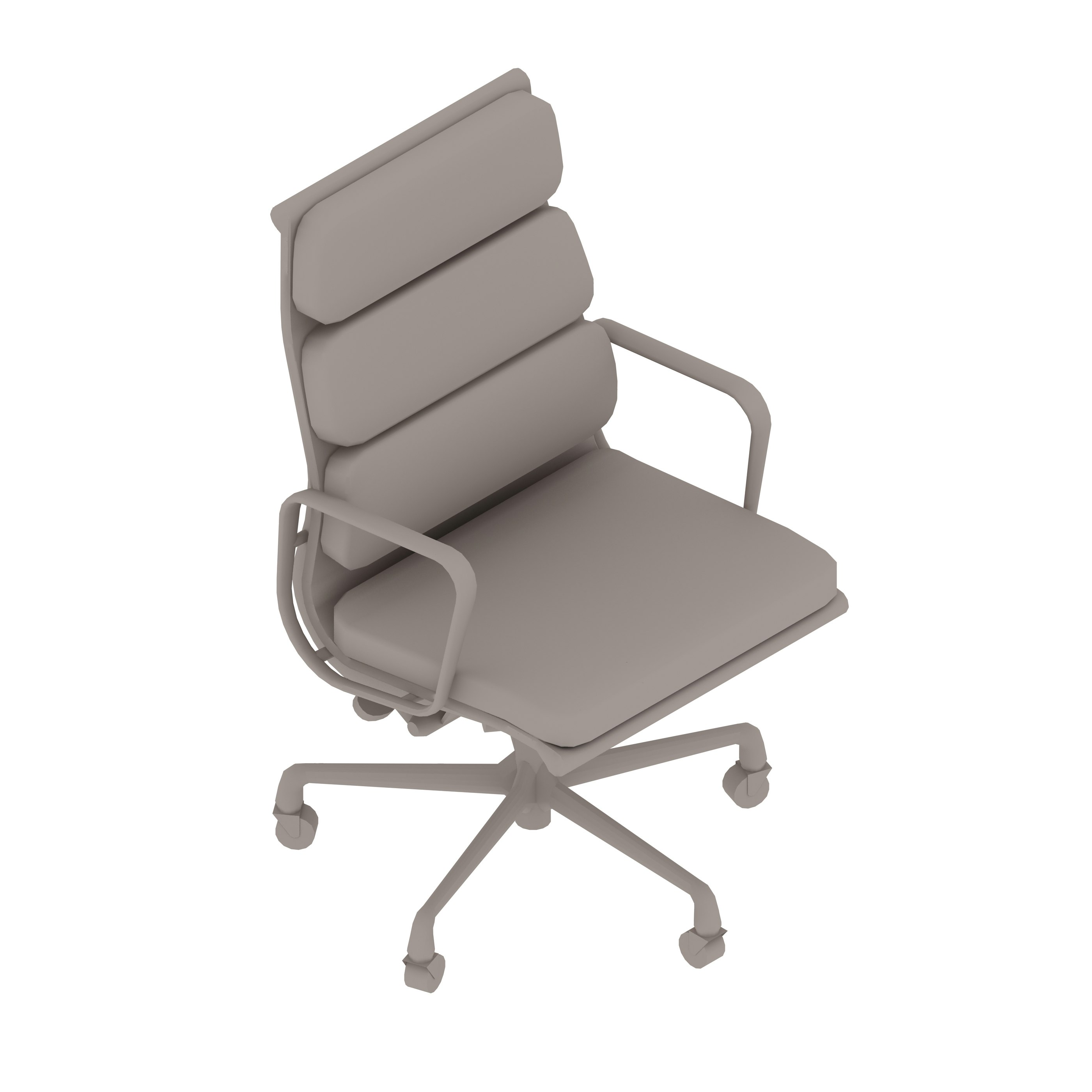 A generic rendering - Eames Soft Pad Executive Chair
