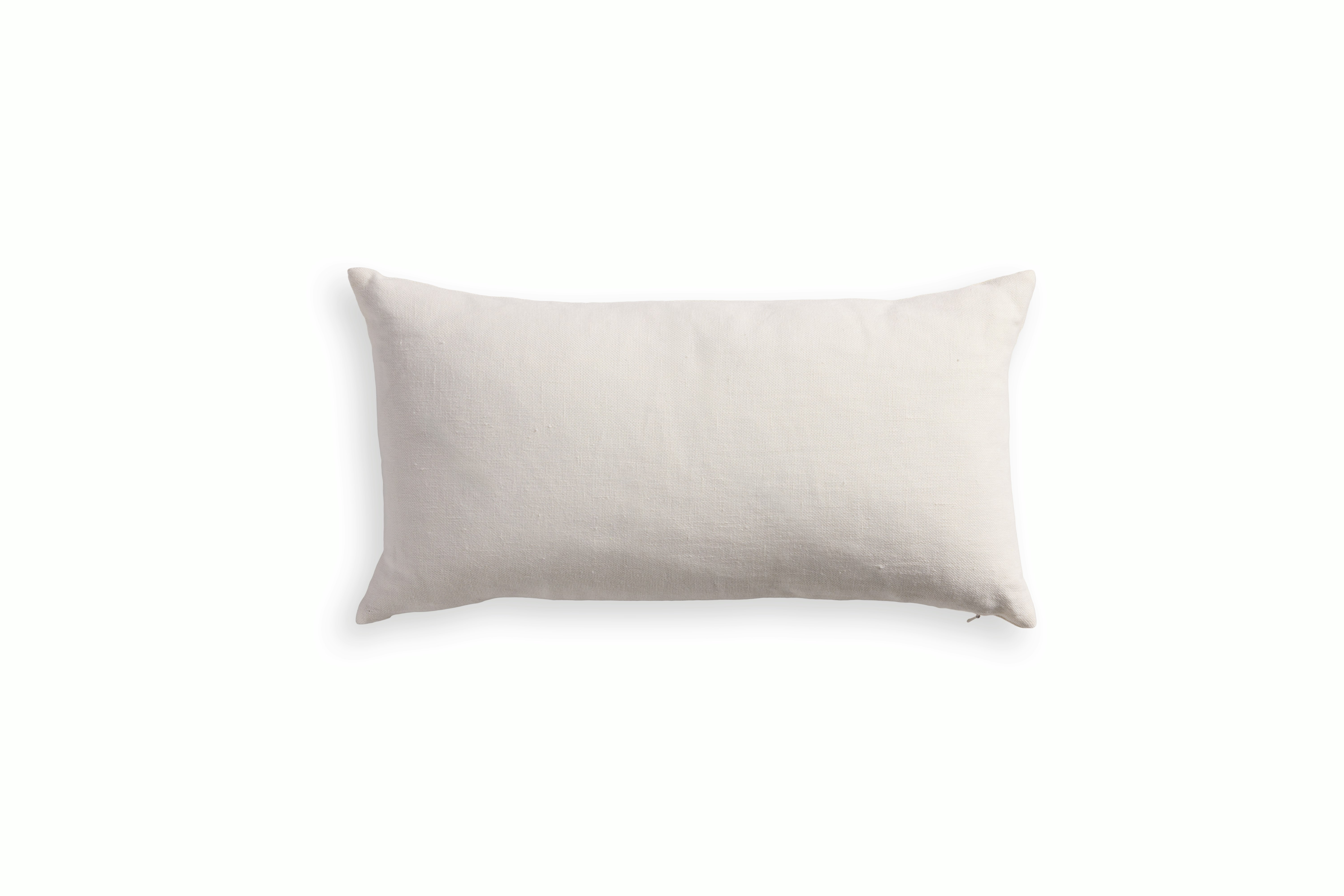 Brugge Linen Pillow - White, 12" x 22"