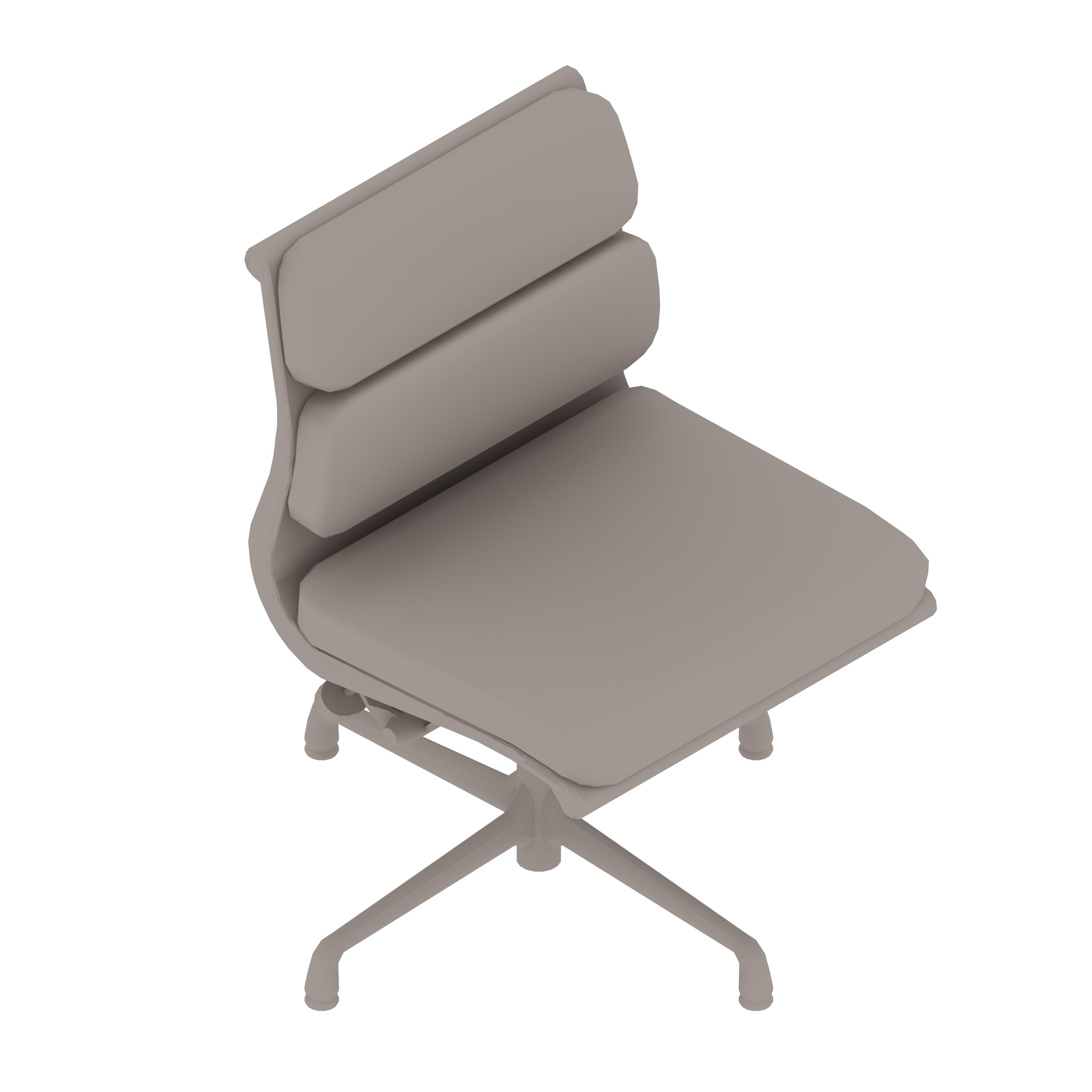 A generic rendering - Eames Soft Pad Side Chair | Armless