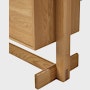 Land Storage, Console, Leg in Oak