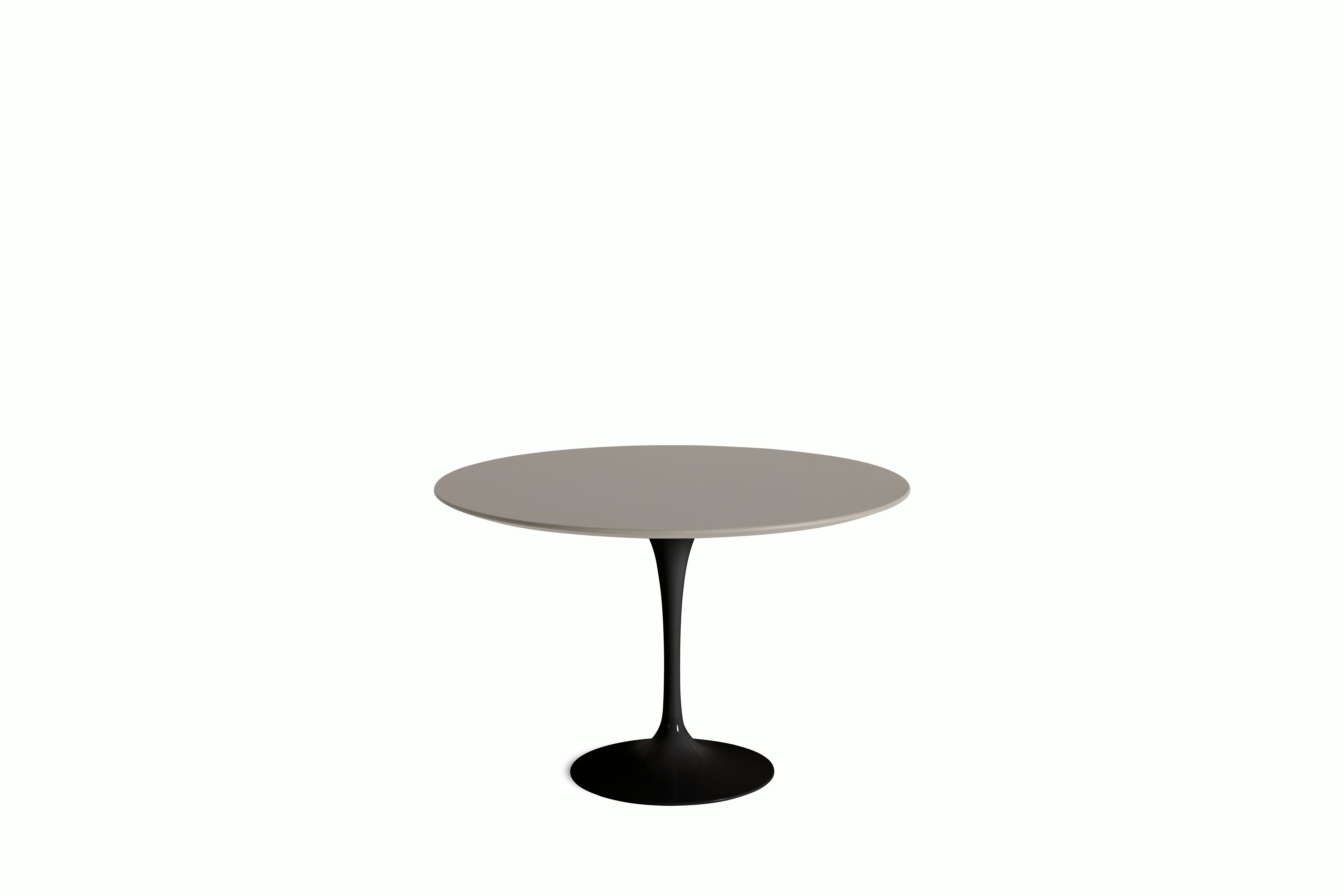 Saarinen Dining Table - Round, 47 Inch, Laminate, Modern Clay, Black Base