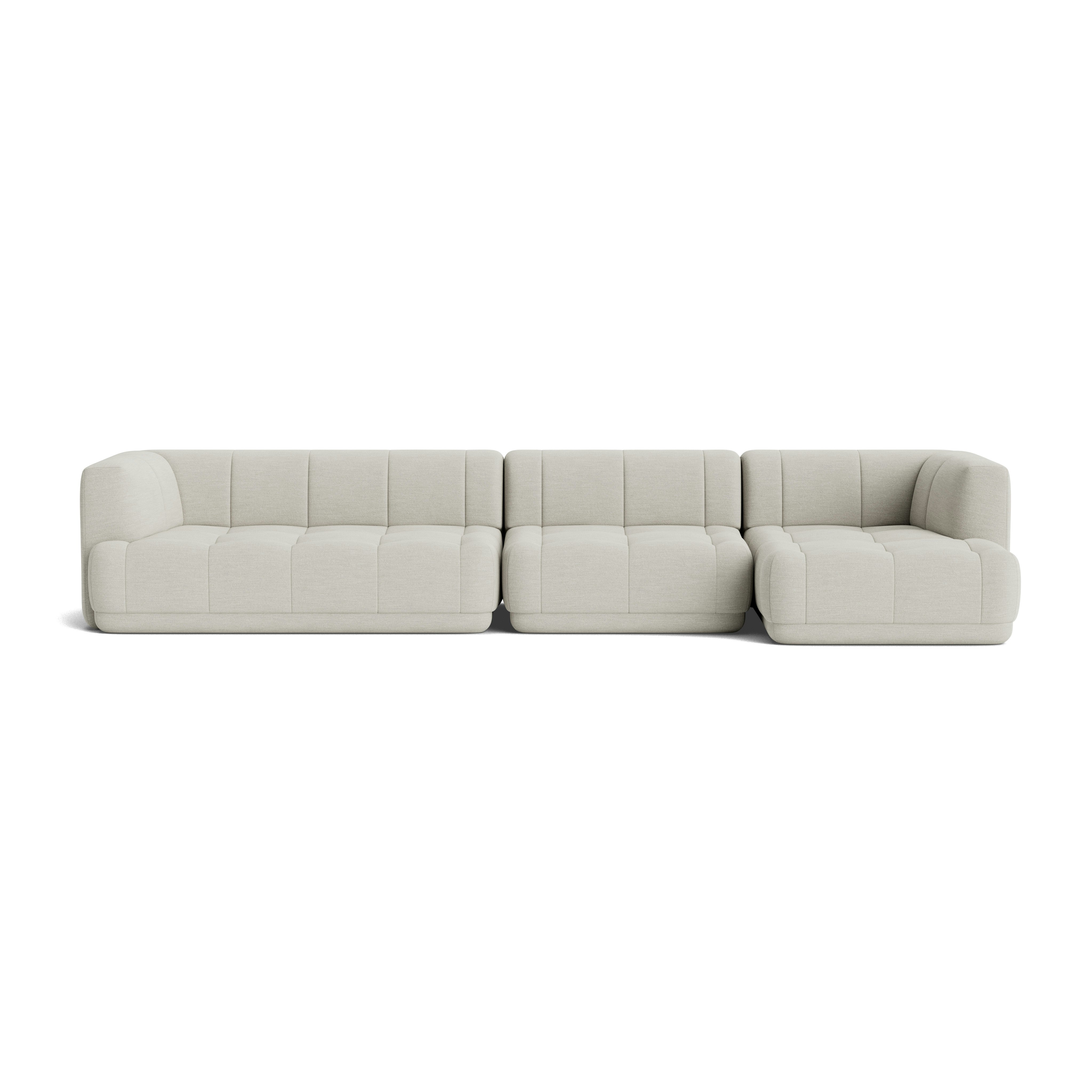 A front view of the Quilton Sectional - Righ Chaise.