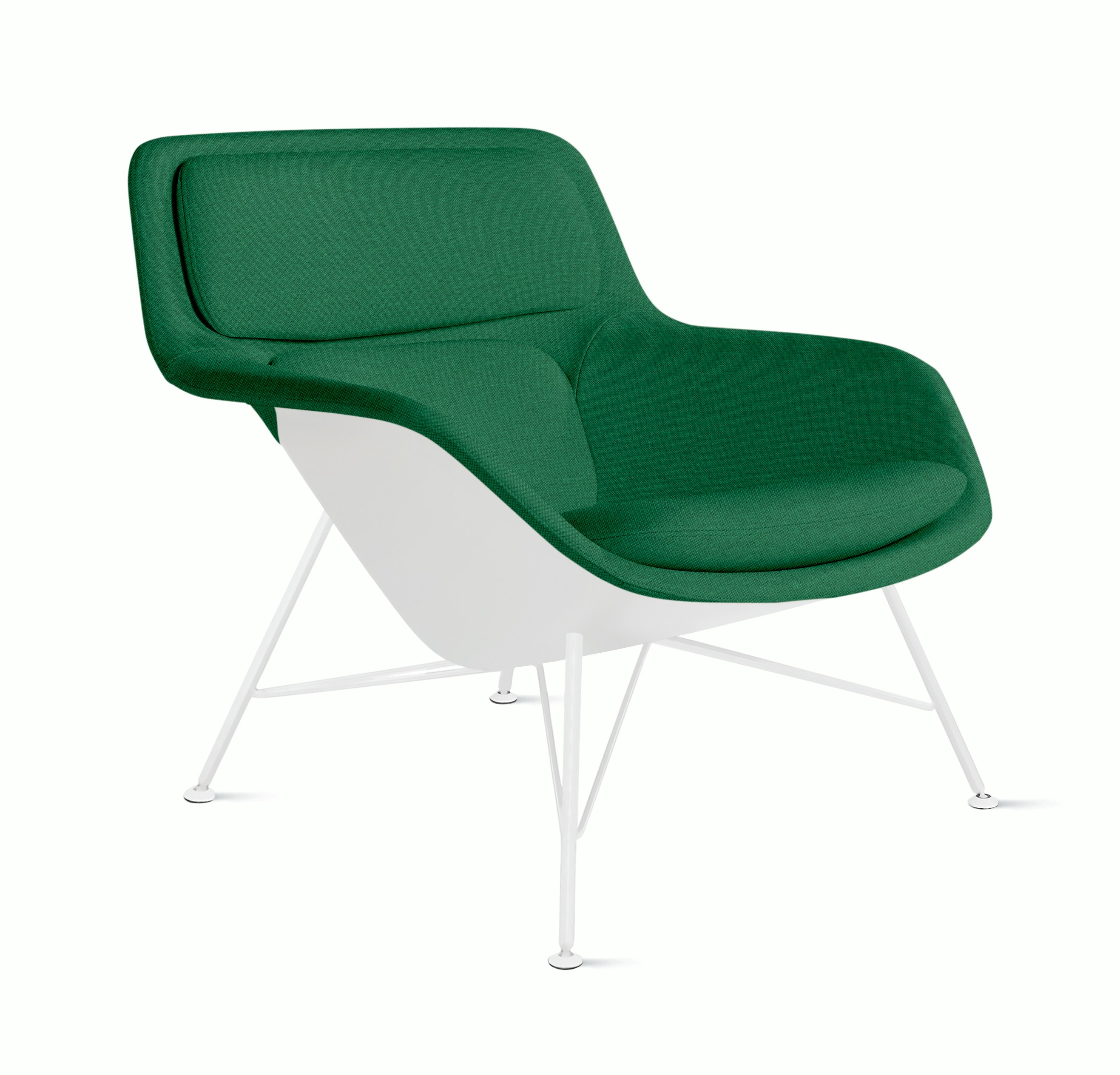 Striad Lounge Chair - Low Back,  Mode,  Celtic,  White,  Wire,  White