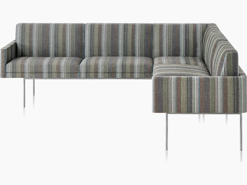 A Tuxedo Sofa in Striscia Portland.