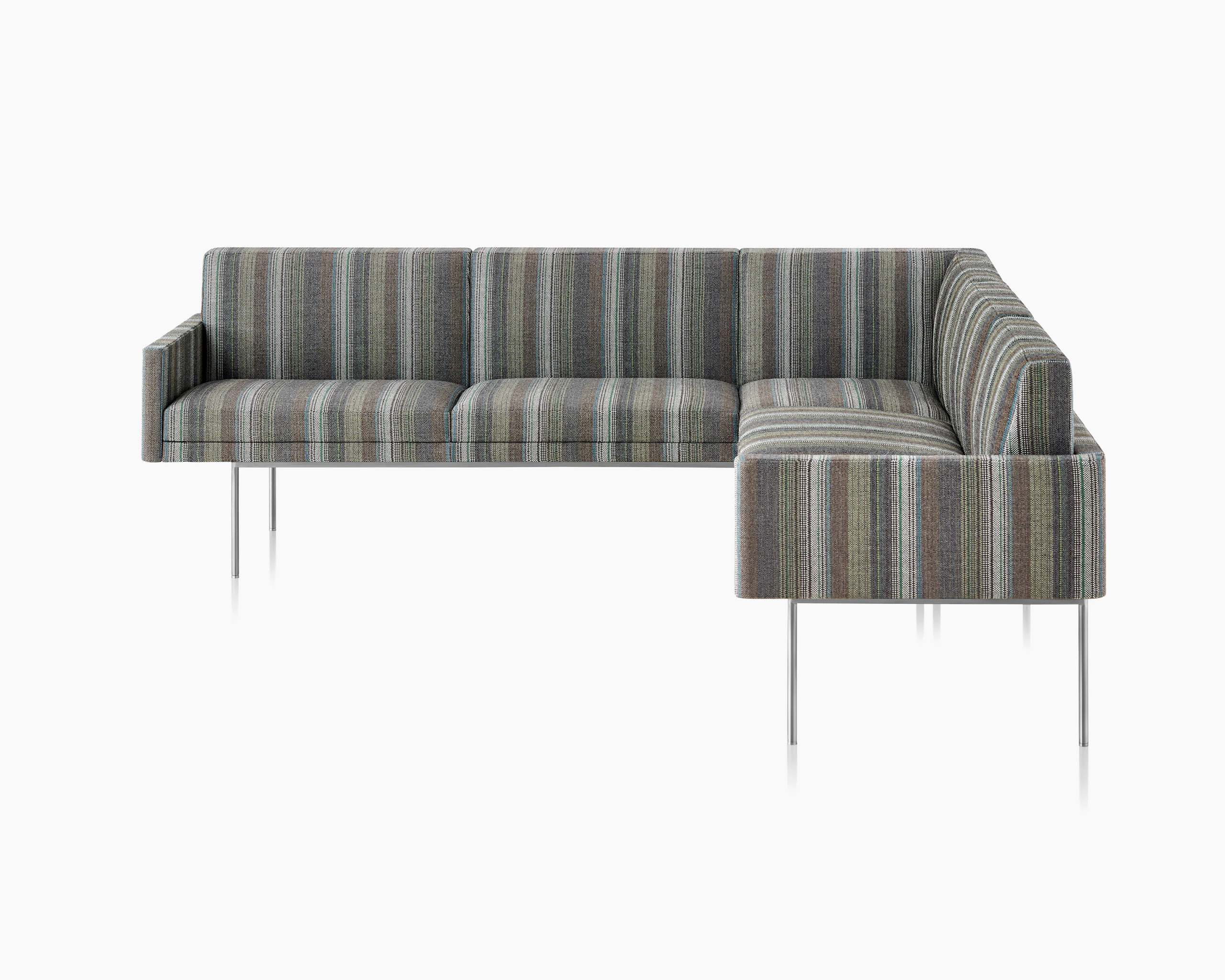 A Tuxedo Sofa in Striscia Portland.