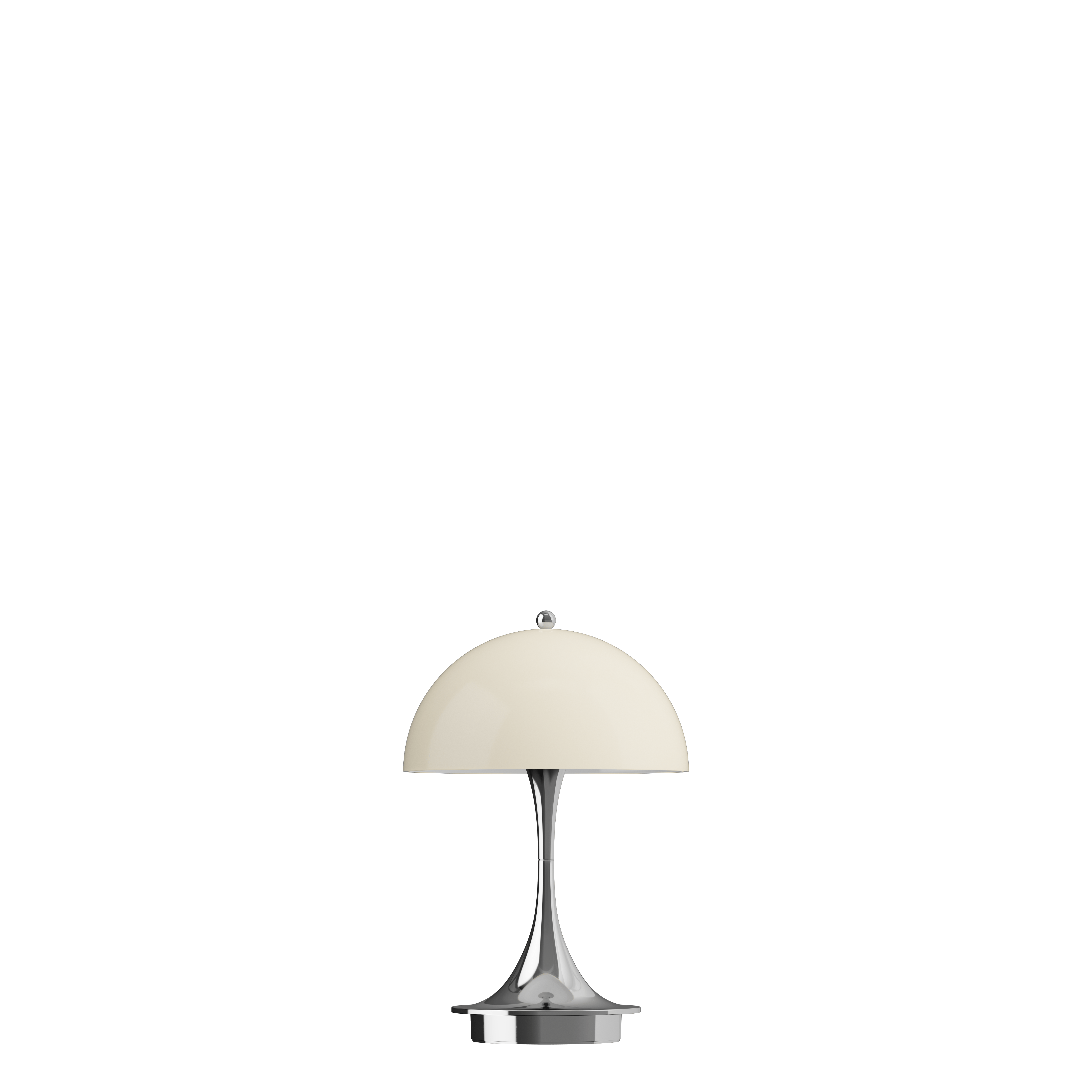 Panthella Portable Lamp - Chrome / Beige, USB
