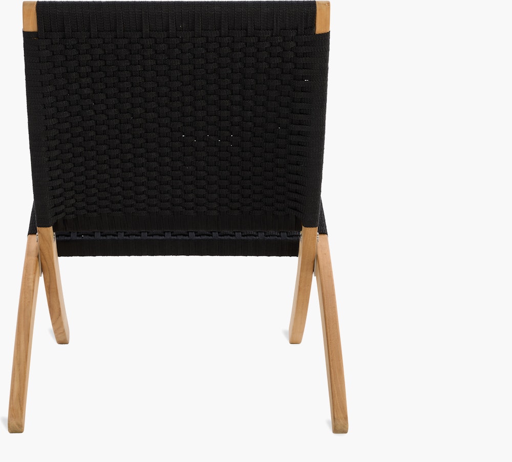 Cuba Outdoor Lounge Chair - black