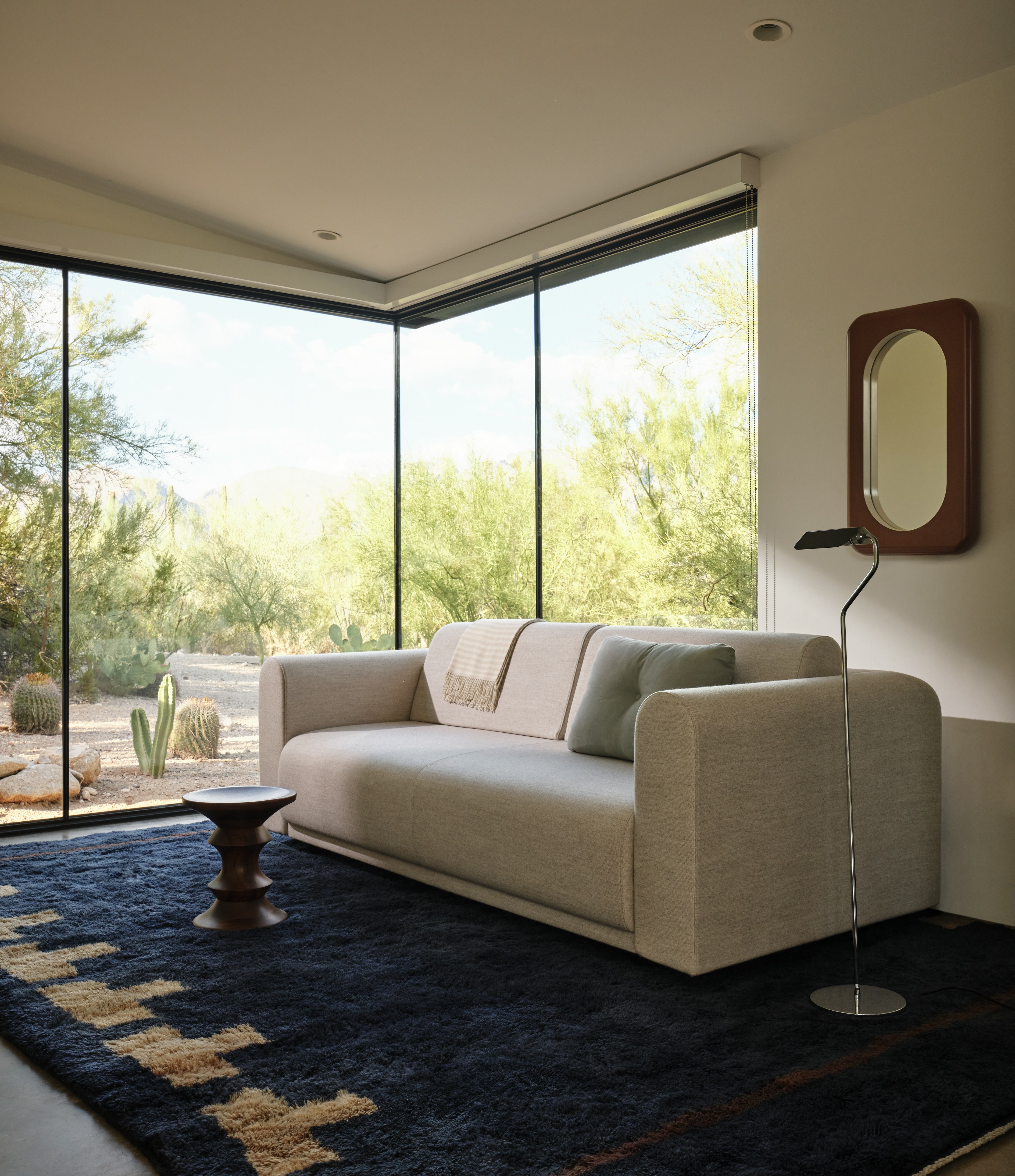 Endo Sleeper and Backgammon Wool Moroccan Rug