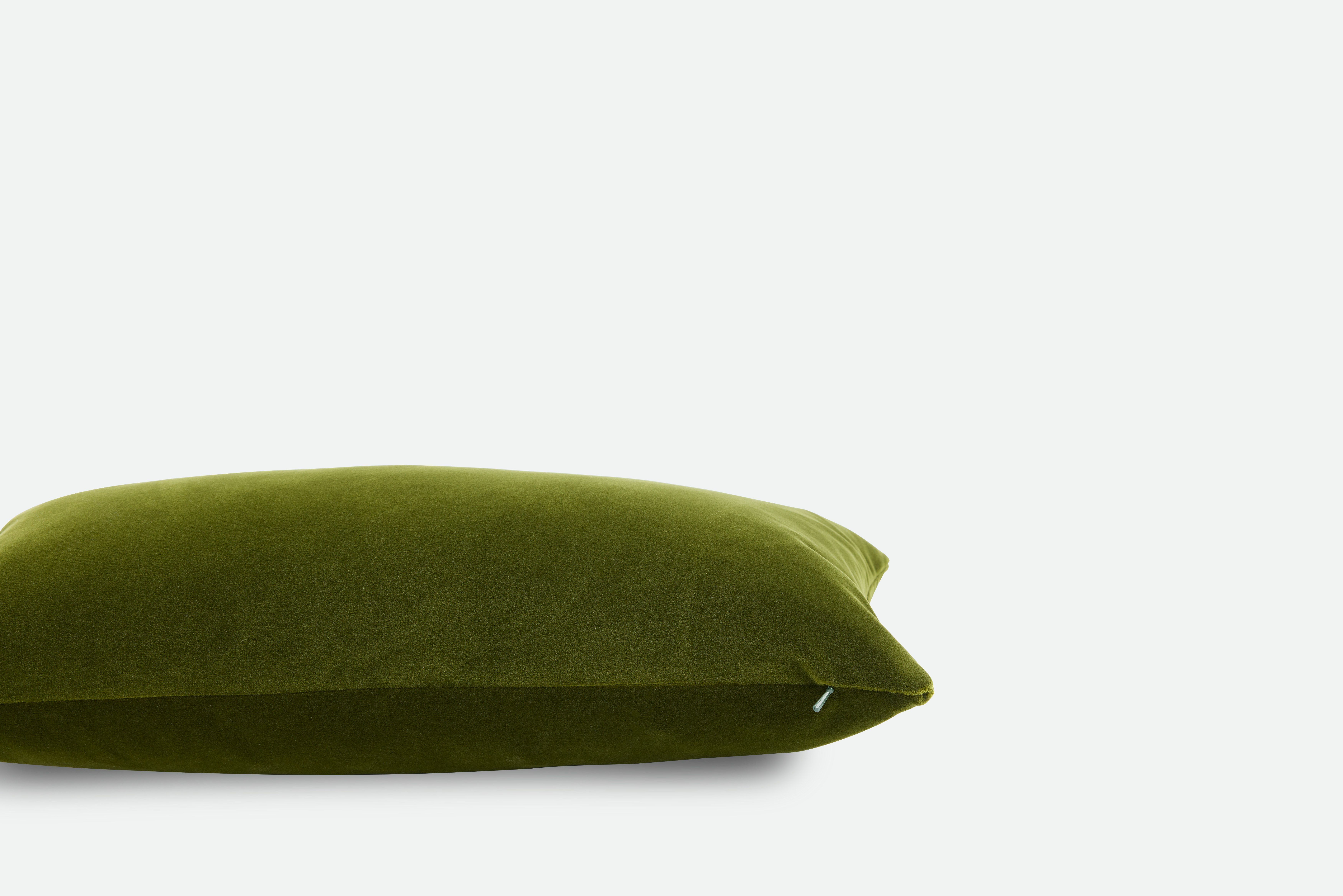Cotton Velvet Pillow - Green