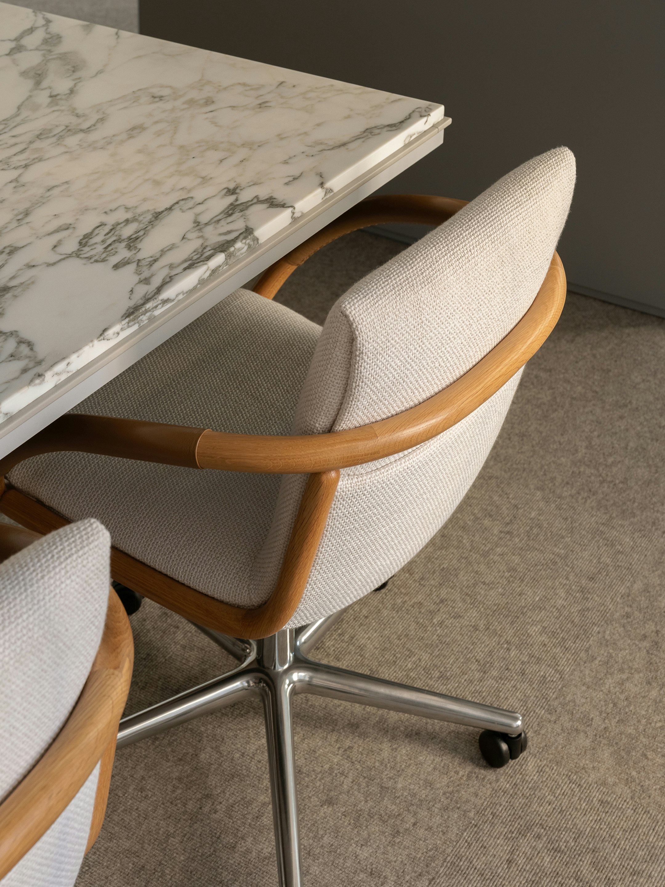 Highline Conference Table designed by EOOS with Full Loop Chairs.
