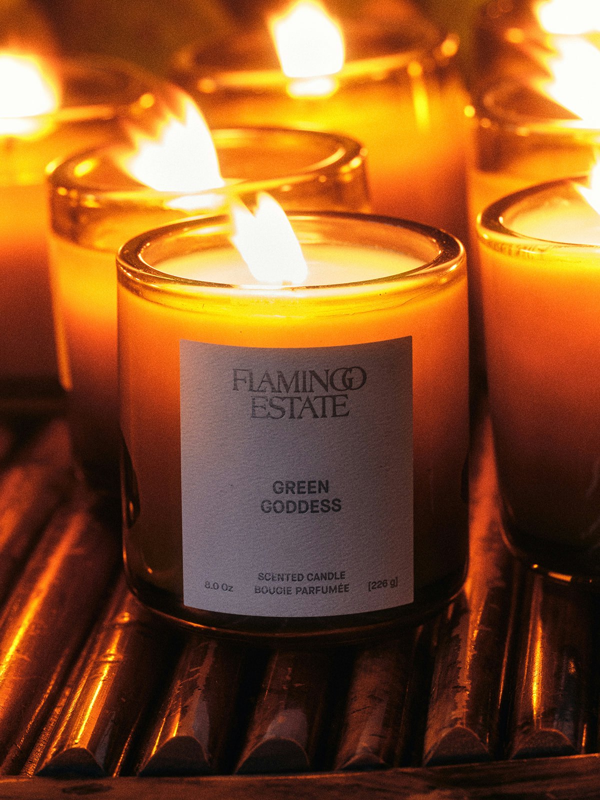 Flamingo Estate 8oz Scented Candle - Green Goddess