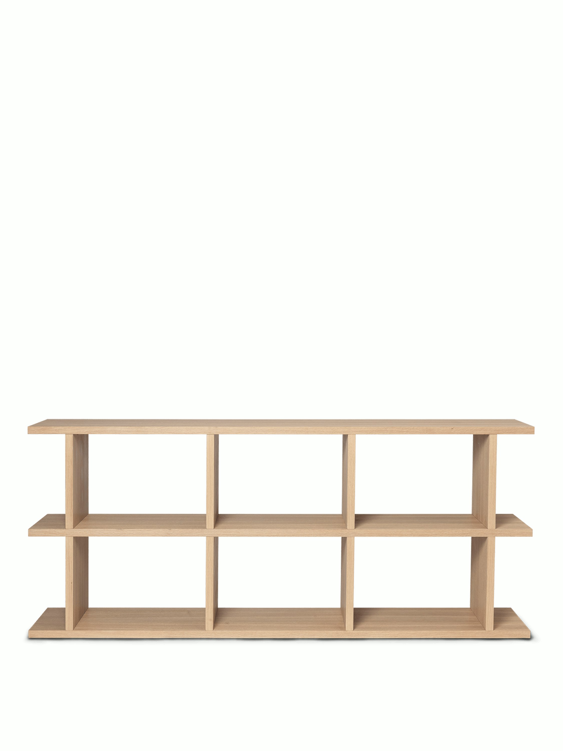 Kona Bookcase - 3 X 2, Natural Oak